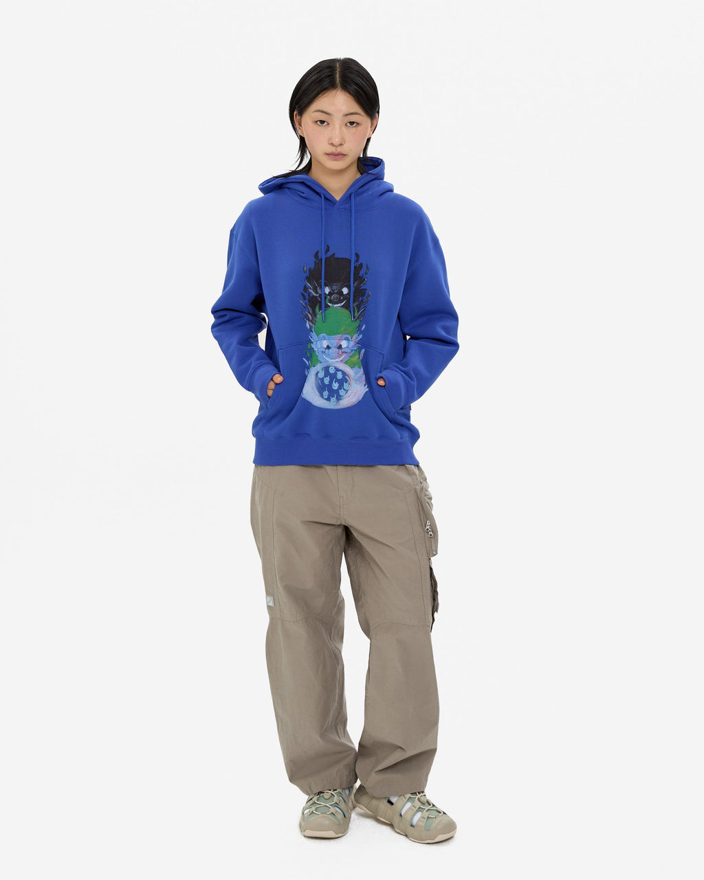 yeseyesee - Y.E.S Goblin Hoodie (Blue) product image 10 | TRAB K-Fashion Australia