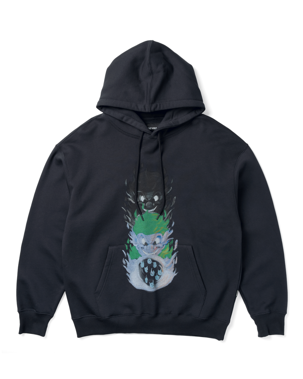 yeseyesee - Y.E.S Goblin Hoodie (Charcoal) product image 1 | TRAB K-Fashion Australia