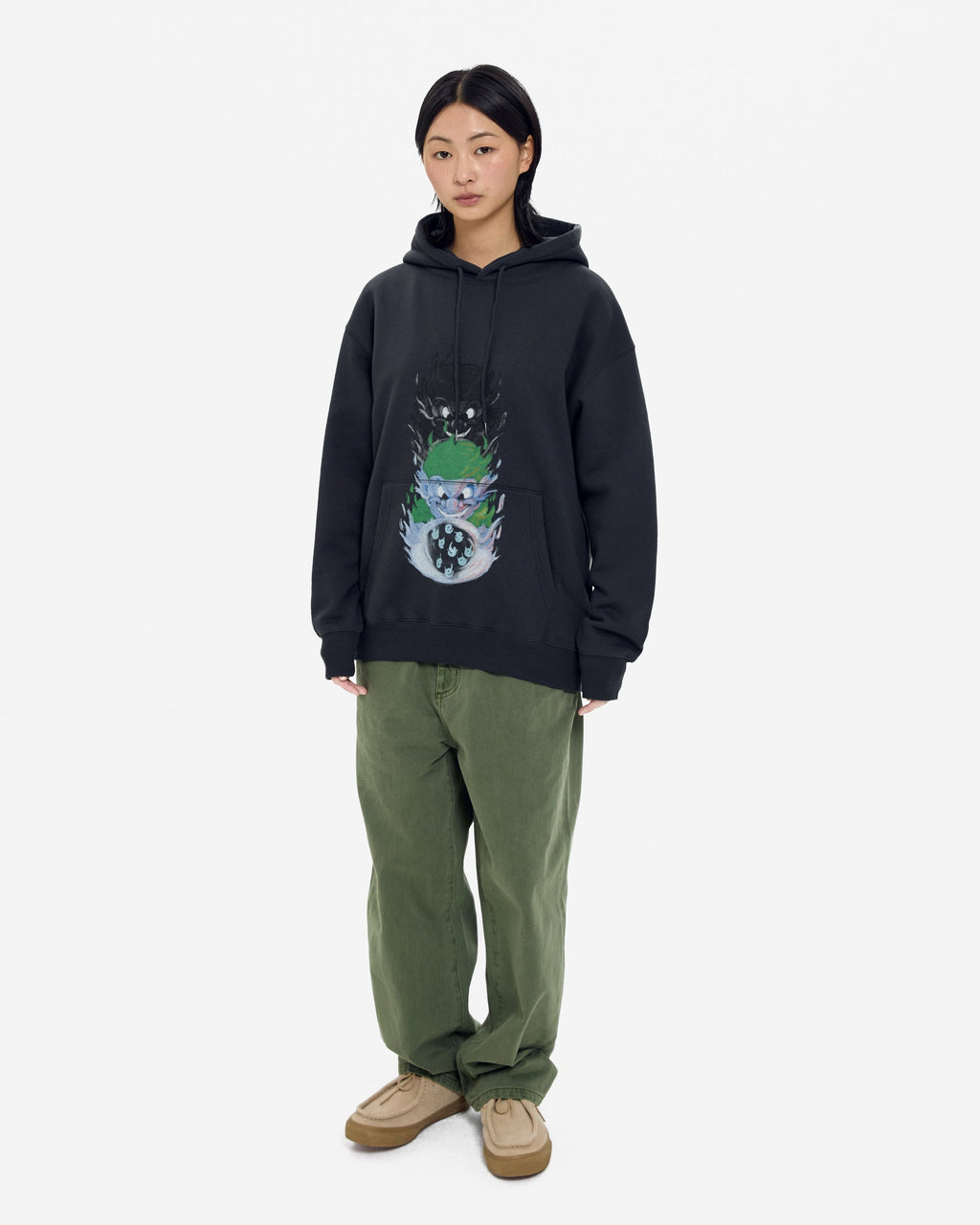 yeseyesee - Y.E.S Goblin Hoodie (Charcoal) product image 10 | TRAB K-Fashion Australia