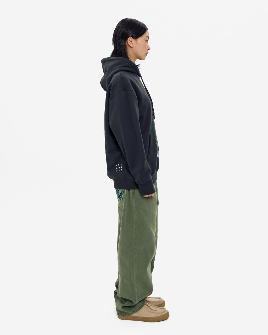 yeseyesee - Y.E.S Goblin Hoodie (Charcoal) product image 9 | TRAB K-Fashion Australia