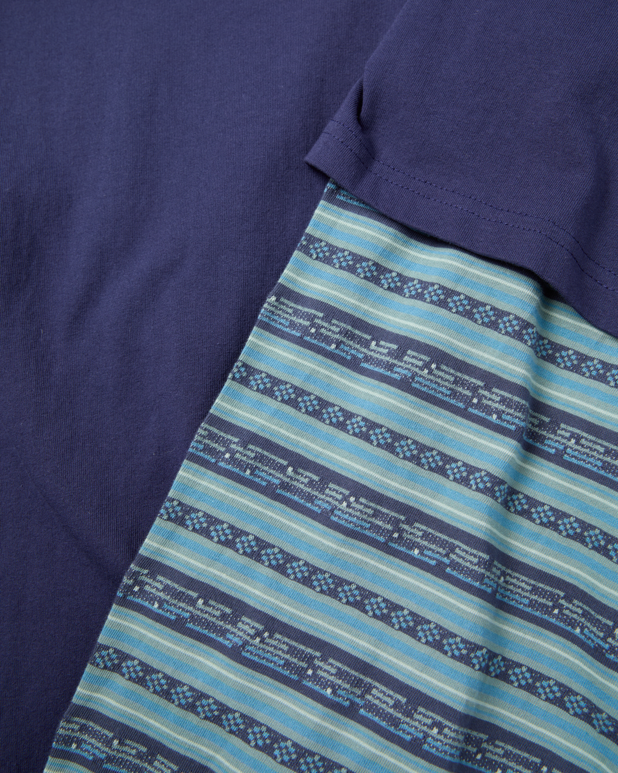 yeseyesee - Y.E.S Jacquard Stripe Layerd L/S (Light Navy) product image 6 | TRAB K-Fashion Australia