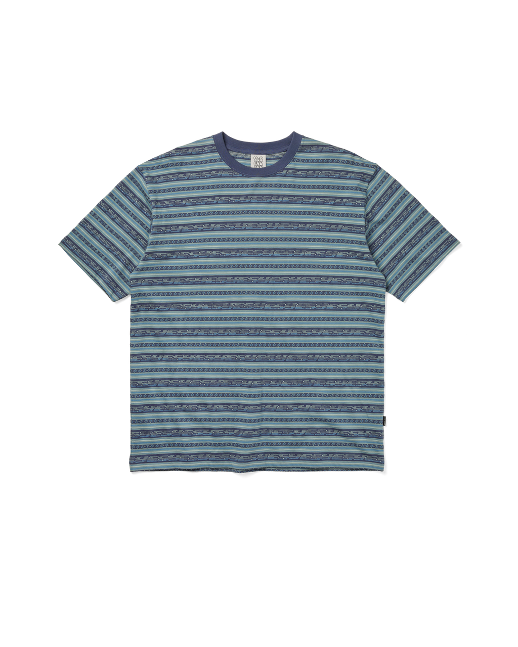 yeseyesee - Y.E.S Jacquard Stripe Tee (Blue) product image 1 | TRAB K-Fashion Australia