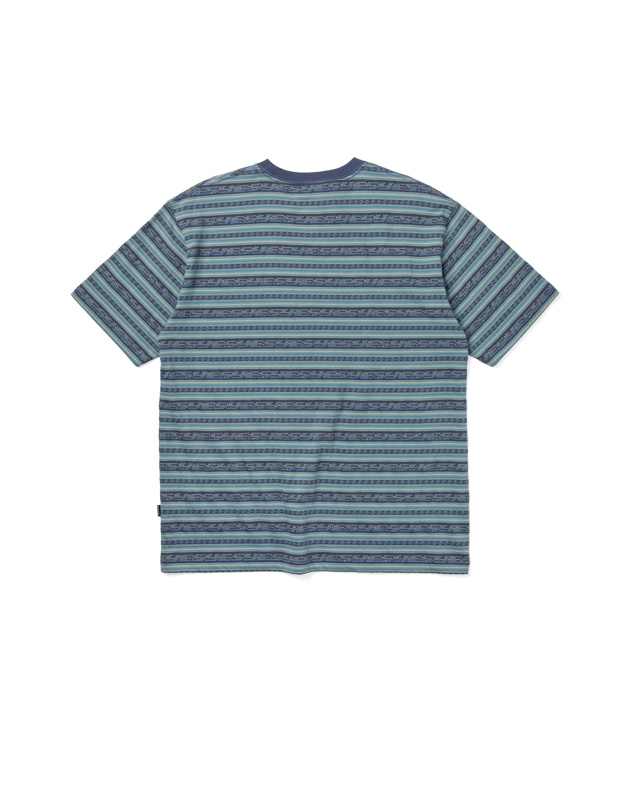 yeseyesee - Y.E.S Jacquard Stripe Tee (Blue) product image 2 | TRAB K-Fashion Australia