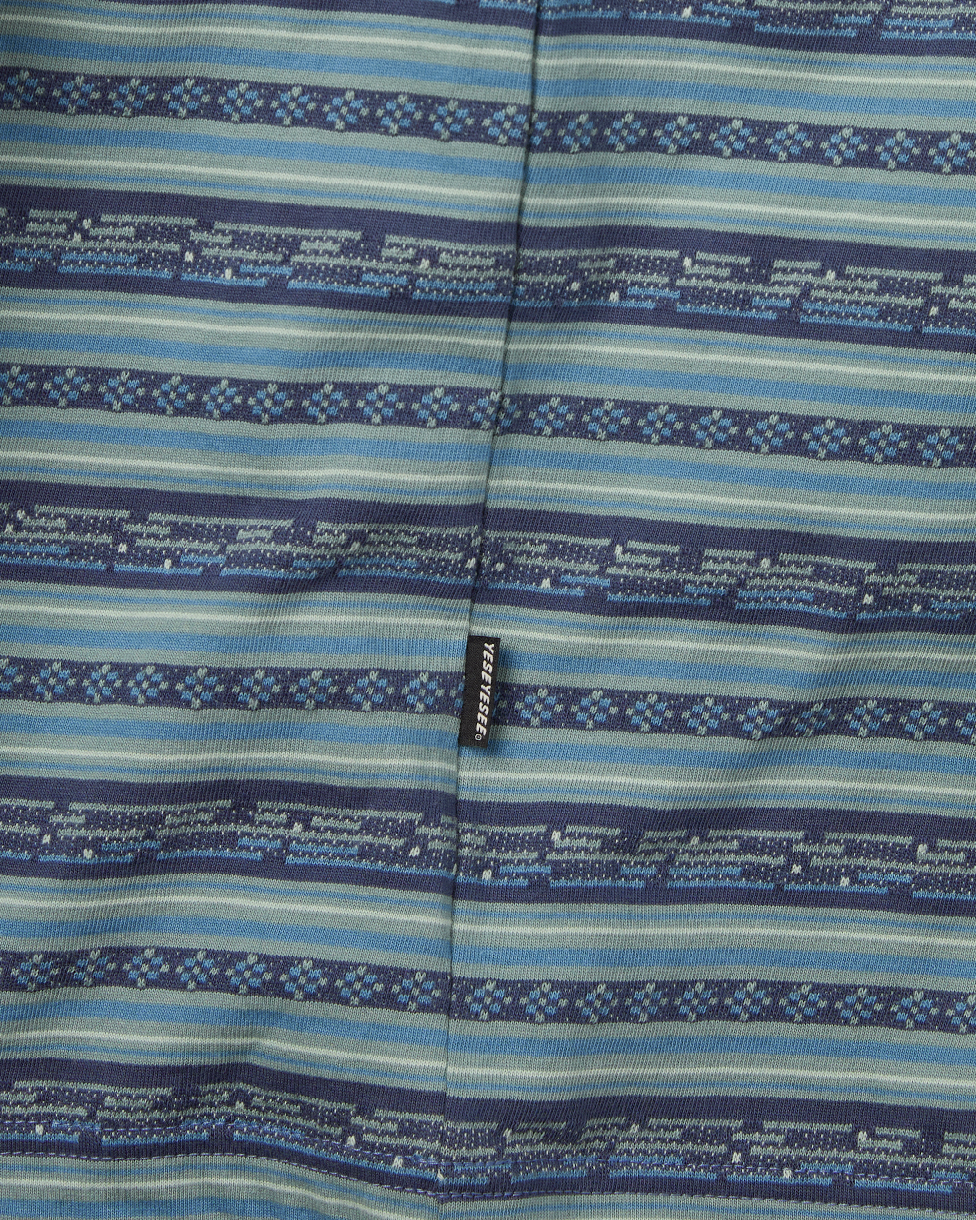 yeseyesee - Y.E.S Jacquard Stripe Tee (Blue) product image 4 | TRAB K-Fashion Australia