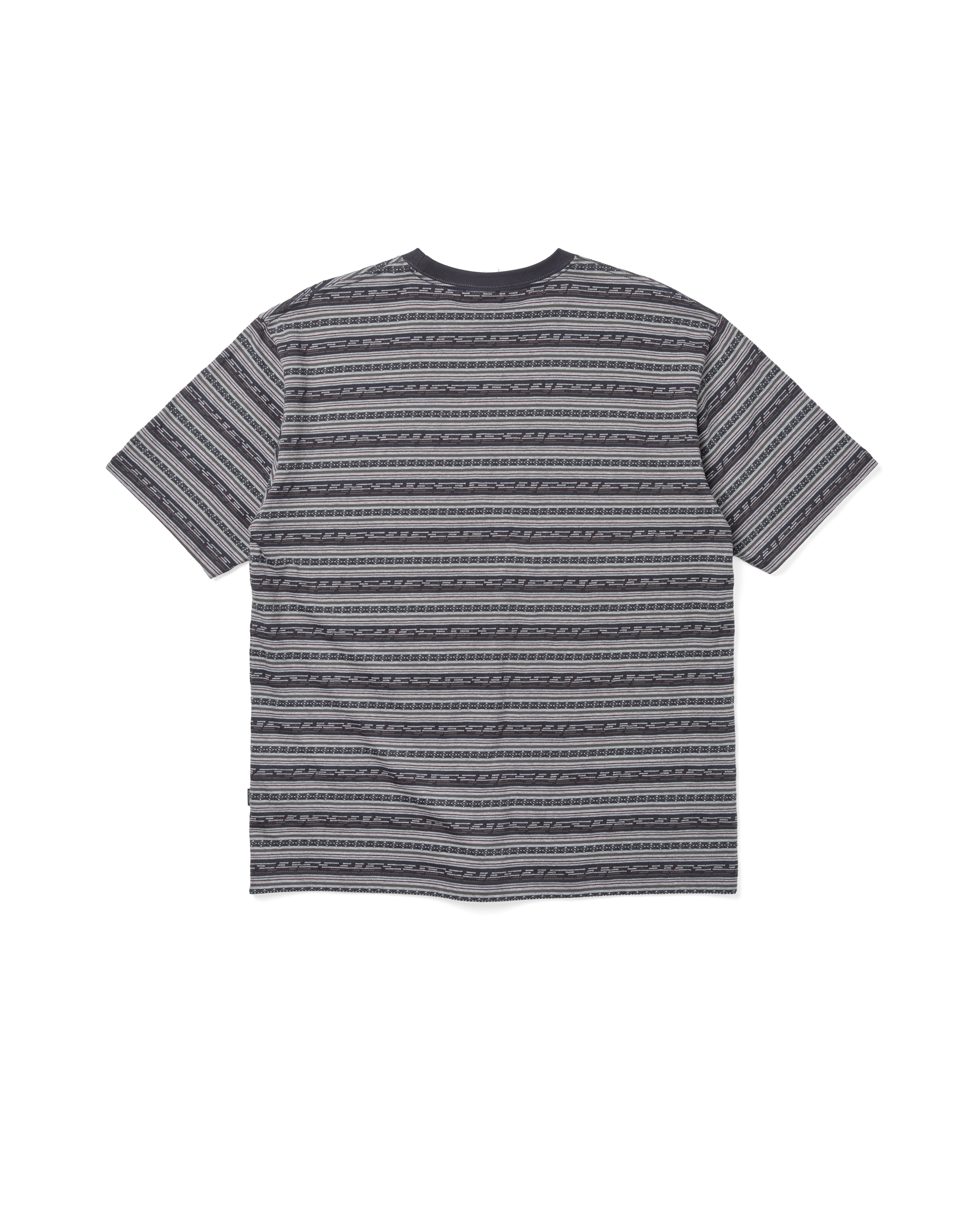 yeseyesee - Y.E.S Jacquard Stripe Tee (Charcoal) product image 2 | TRAB K-Fashion Australia