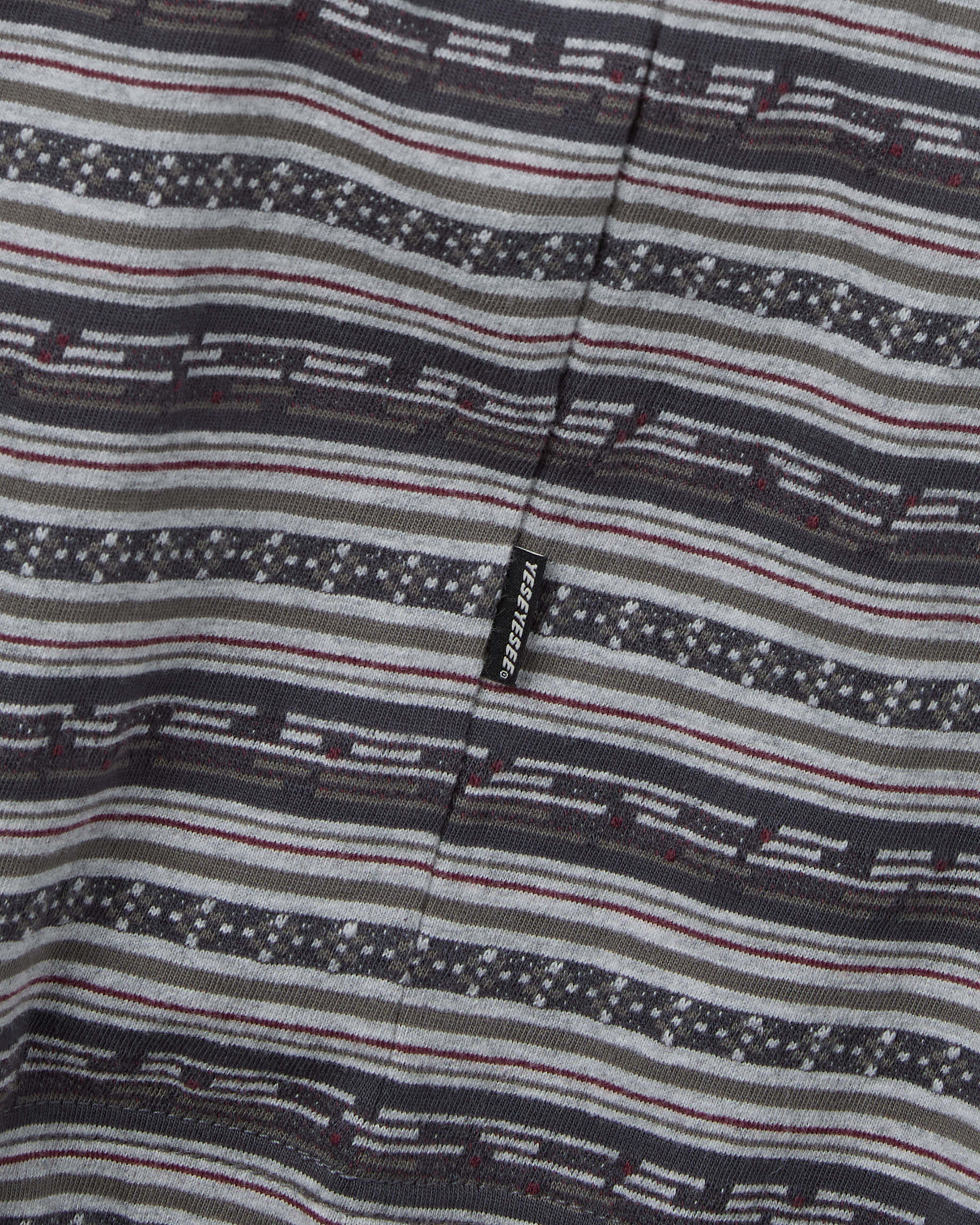 yeseyesee - Y.E.S Jacquard Stripe Tee (Charcoal) product image 4 | TRAB K-Fashion Australia