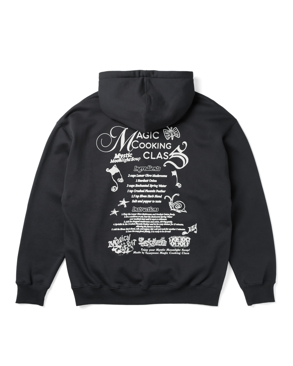 yeseyesee - Y.E.S Magical Hoodie (Charcoal) product image 2 | TRAB K-Fashion Australia