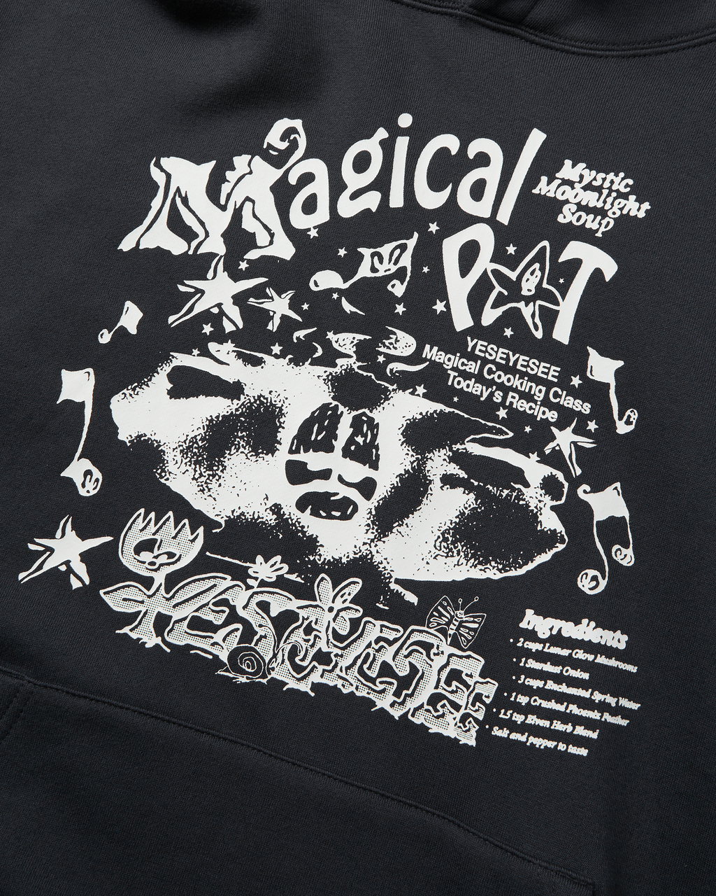 yeseyesee - Y.E.S Magical Hoodie (Charcoal) product image 4 | TRAB K-Fashion Australia