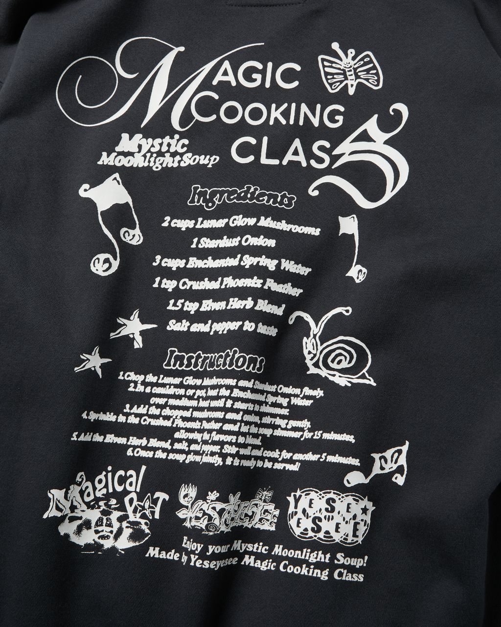 yeseyesee - Y.E.S Magical Hoodie (Charcoal) product image 6 | TRAB K-Fashion Australia