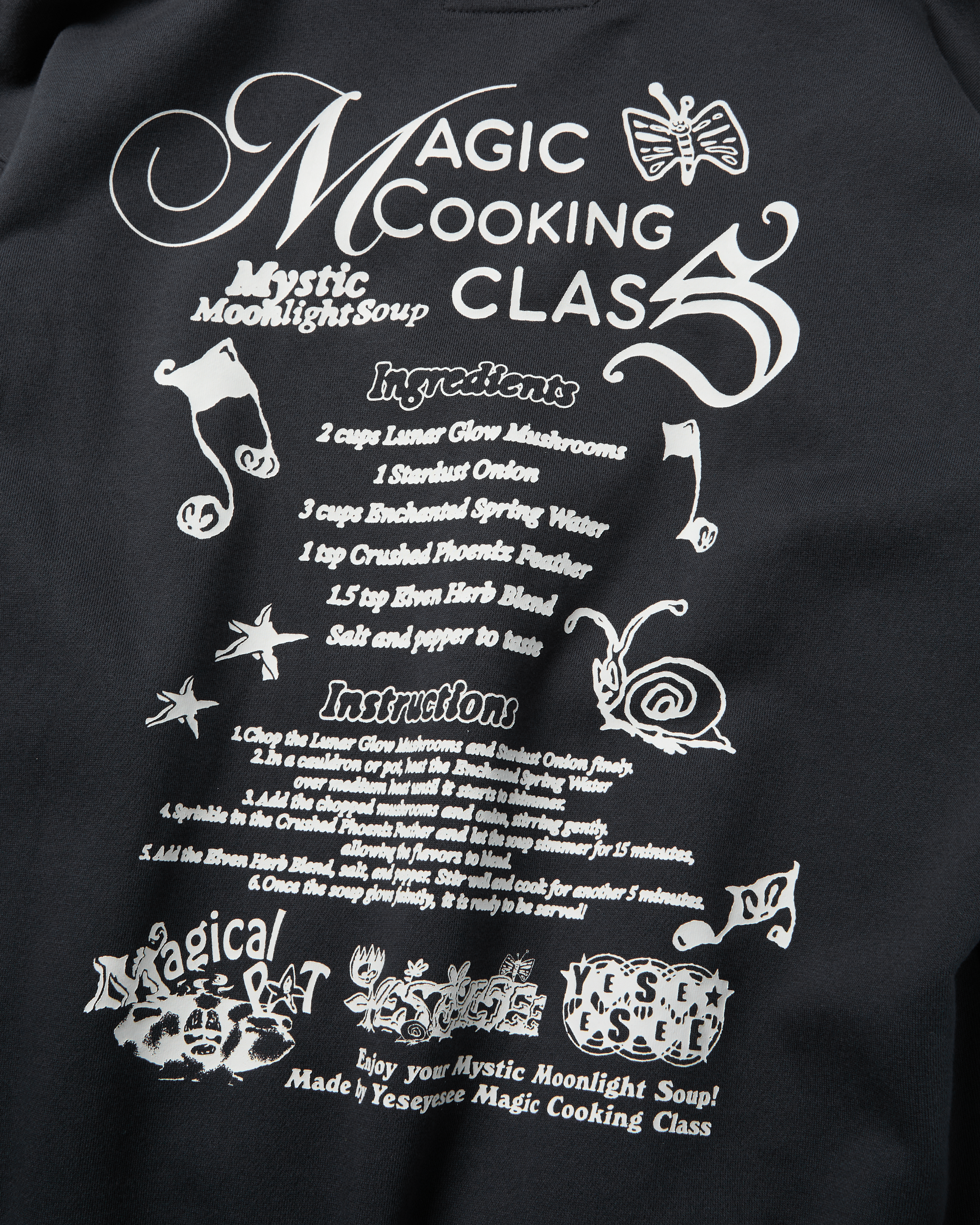 yeseyesee - Y.E.S Magical Hoodie (Charcoal) product image 6 | TRAB K-Fashion Australia