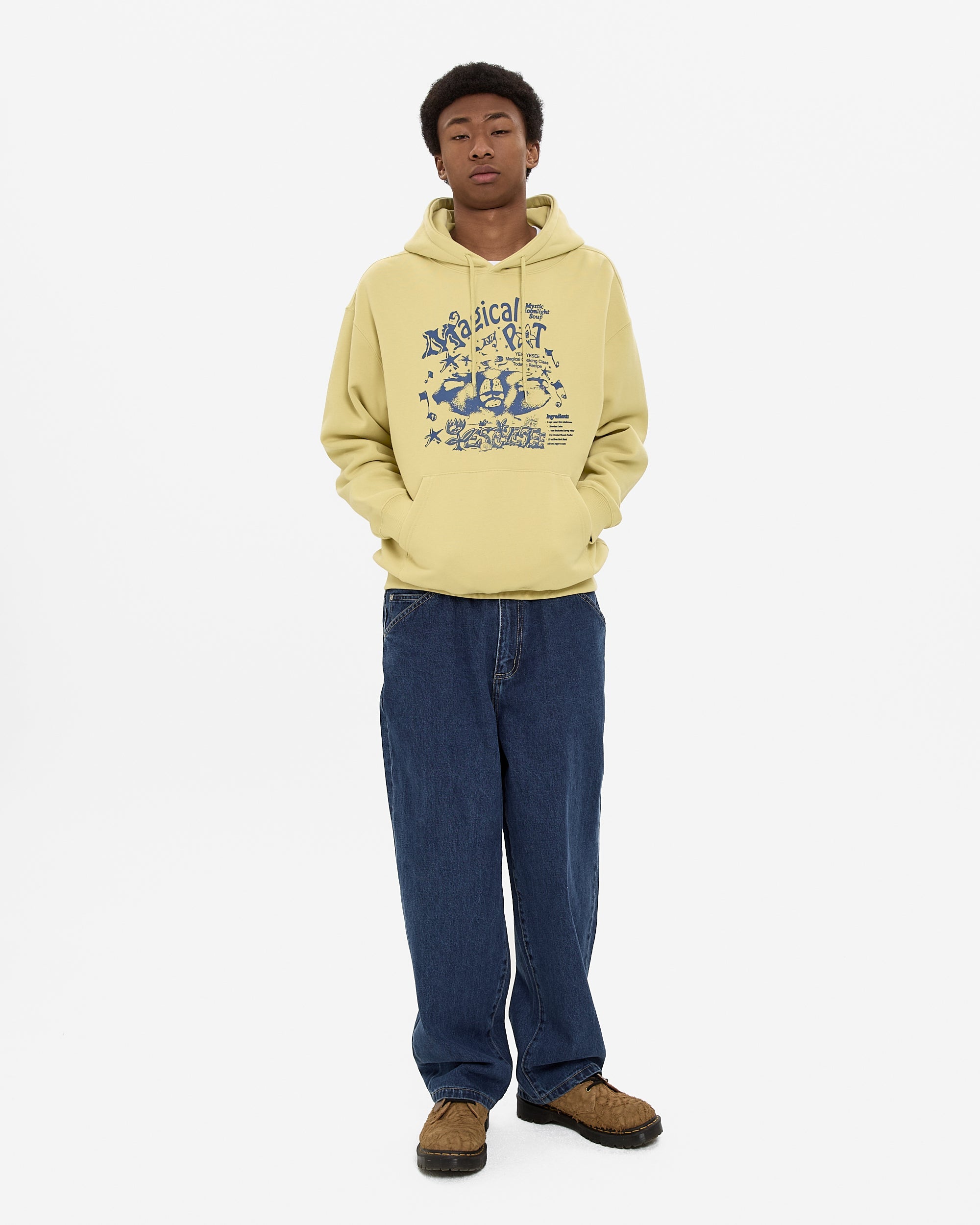 yeseyesee - Y.E.S Magical Hoodie (Light Mustard) product image 10 | TRAB K-Fashion Australia