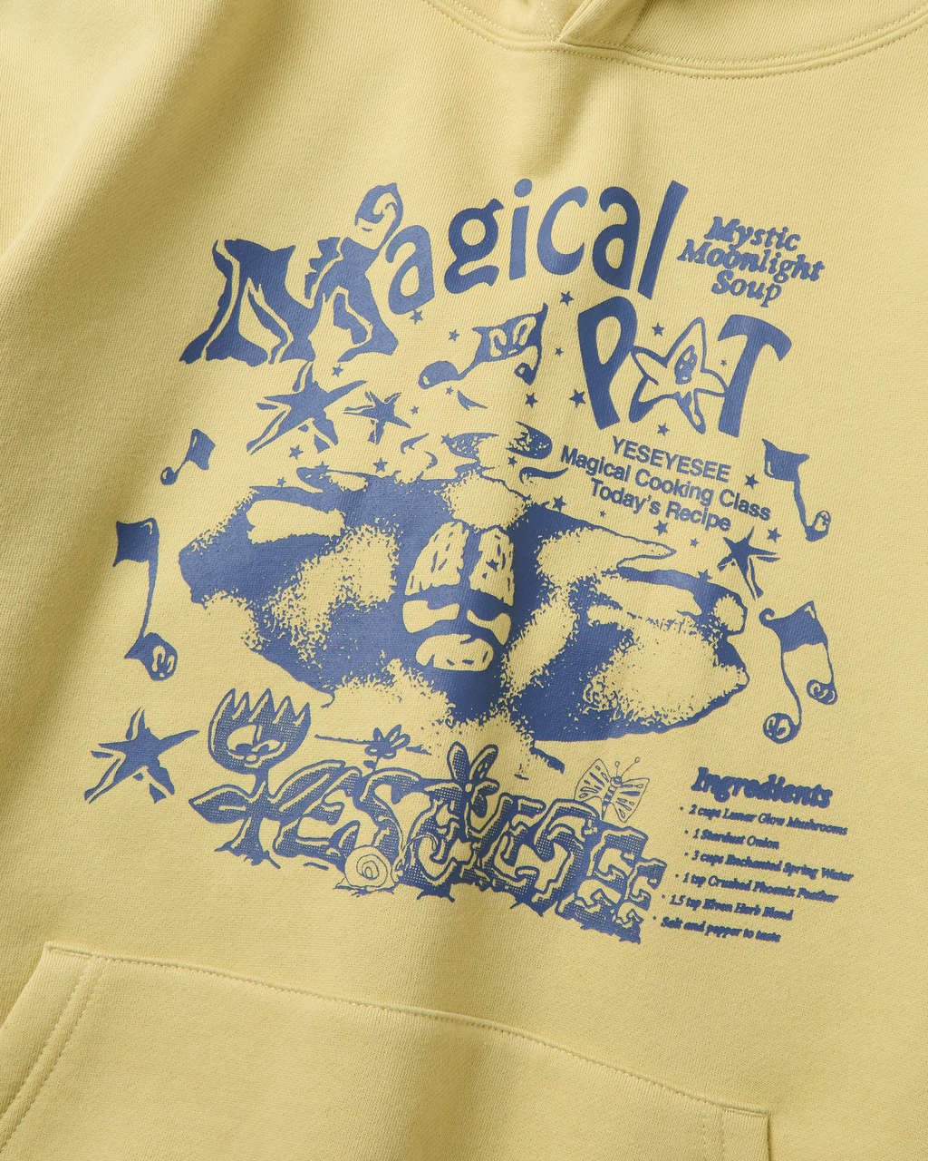 yeseyesee - Y.E.S Magical Hoodie (Light Mustard) product image 4 | TRAB K-Fashion Australia
