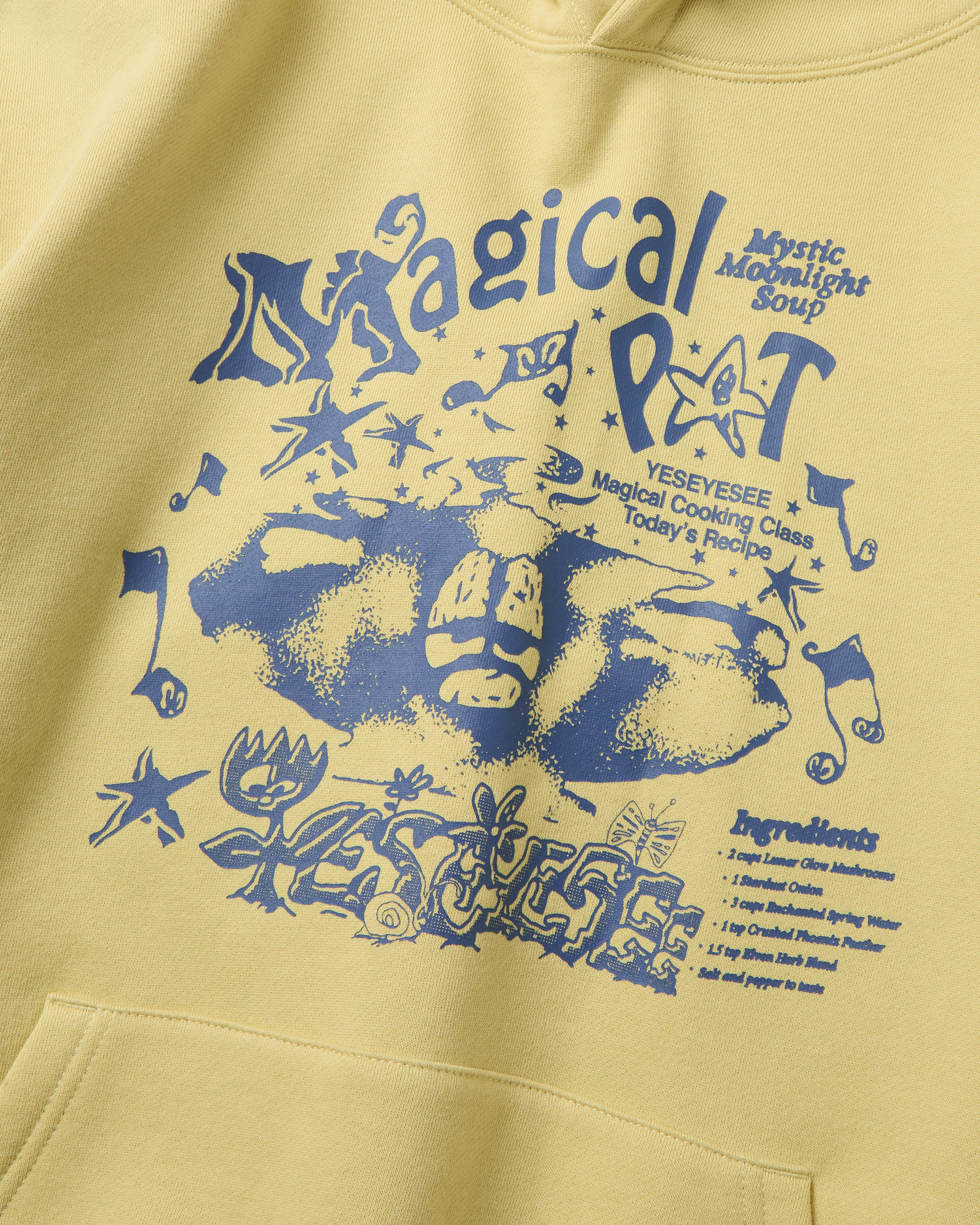 yeseyesee - Y.E.S Magical Hoodie (Light Mustard) product image 4 | TRAB K-Fashion Australia