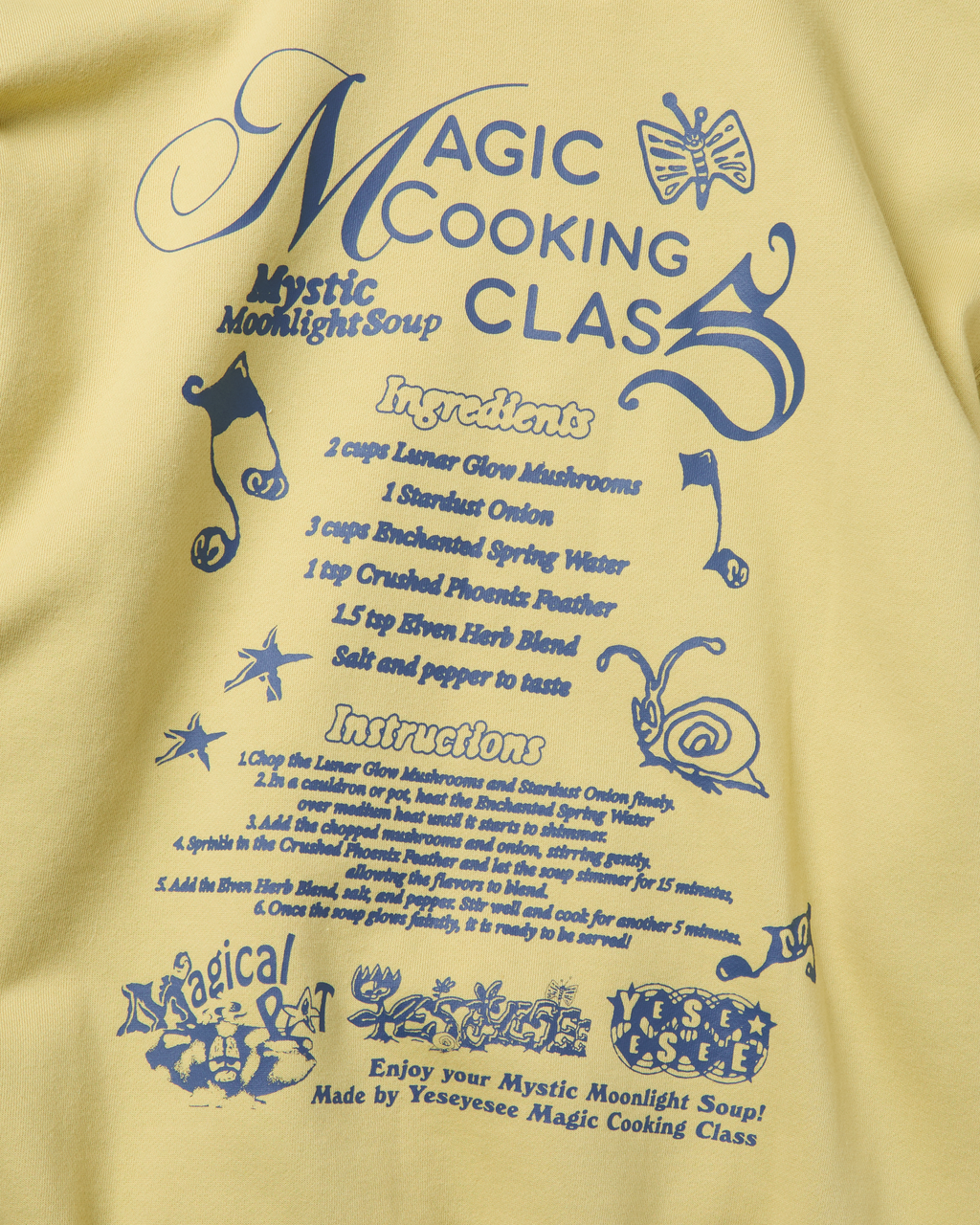 yeseyesee - Y.E.S Magical Hoodie (Light Mustard) product image 6 | TRAB K-Fashion Australia