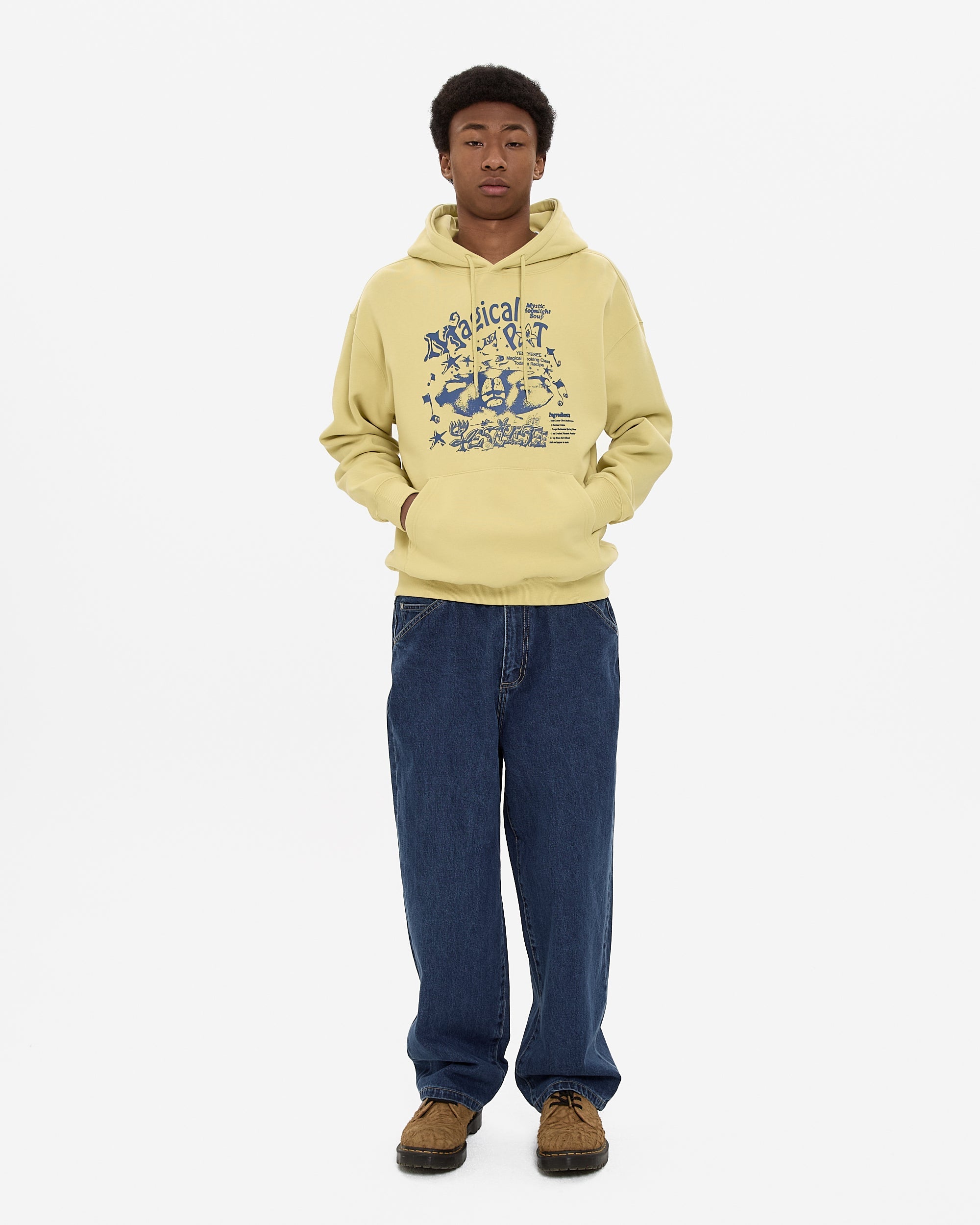 yeseyesee - Y.E.S Magical Hoodie (Light Mustard) product image 7 | TRAB K-Fashion Australia