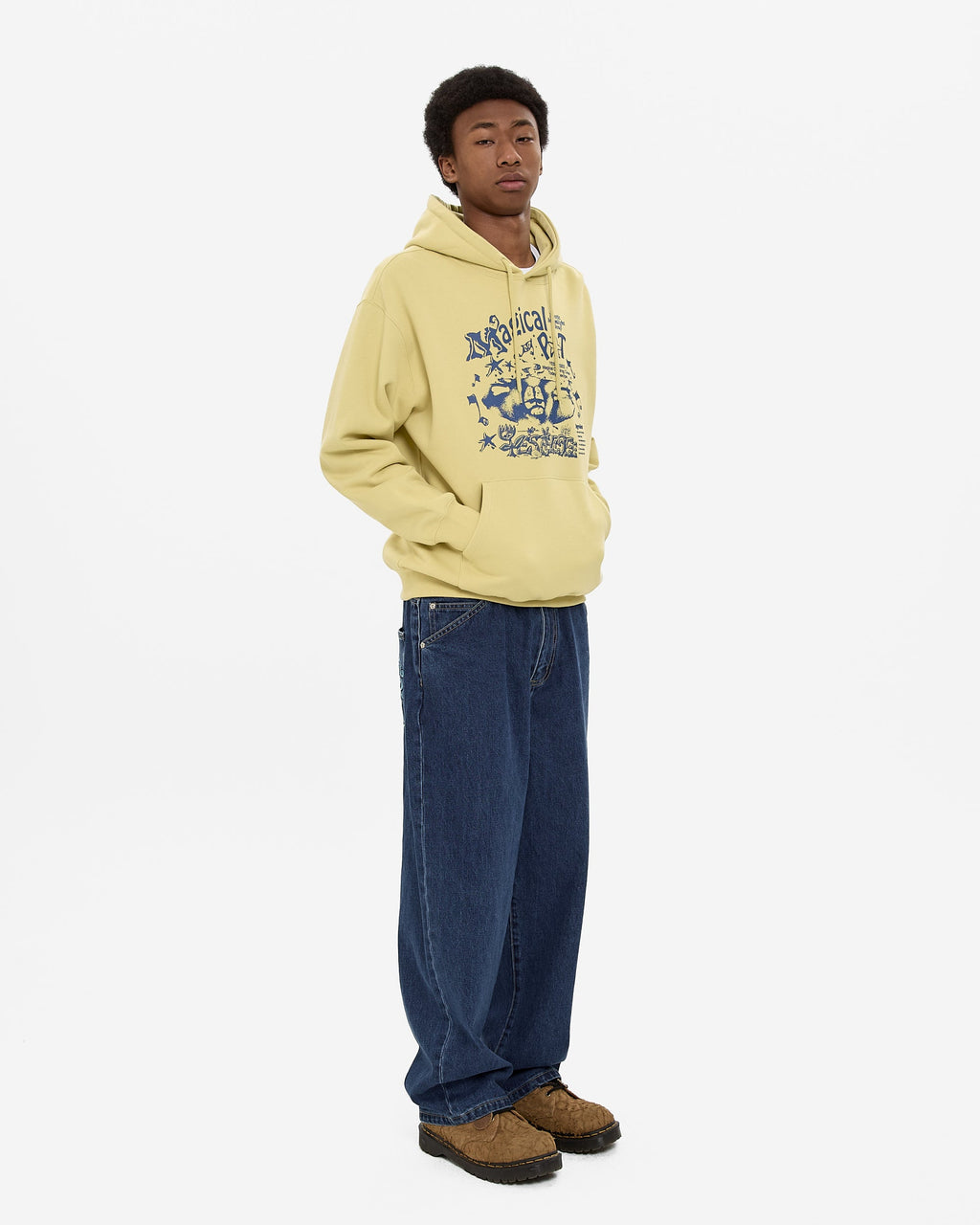 yeseyesee - Y.E.S Magical Hoodie (Light Mustard) product image 9 | TRAB K-Fashion Australia