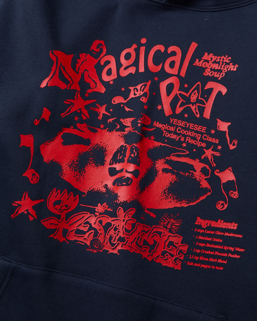 yeseyesee - Y.E.S Magical Hoodie (Navy) product image 4 | TRAB K-Fashion Australia