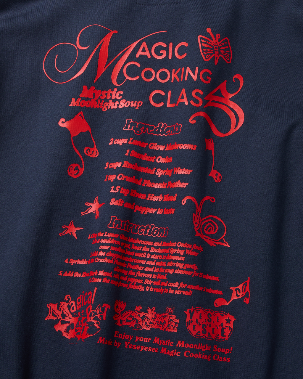 yeseyesee - Y.E.S Magical Hoodie (Navy) product image 6 | TRAB K-Fashion Australia