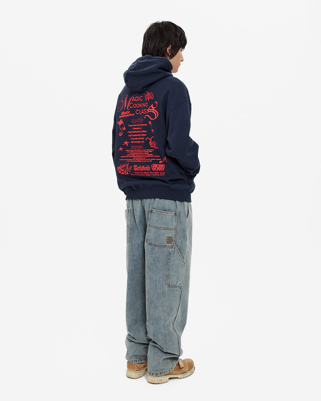 yeseyesee - Y.E.S Magical Hoodie (Navy) product image 9 | TRAB K-Fashion Australia
