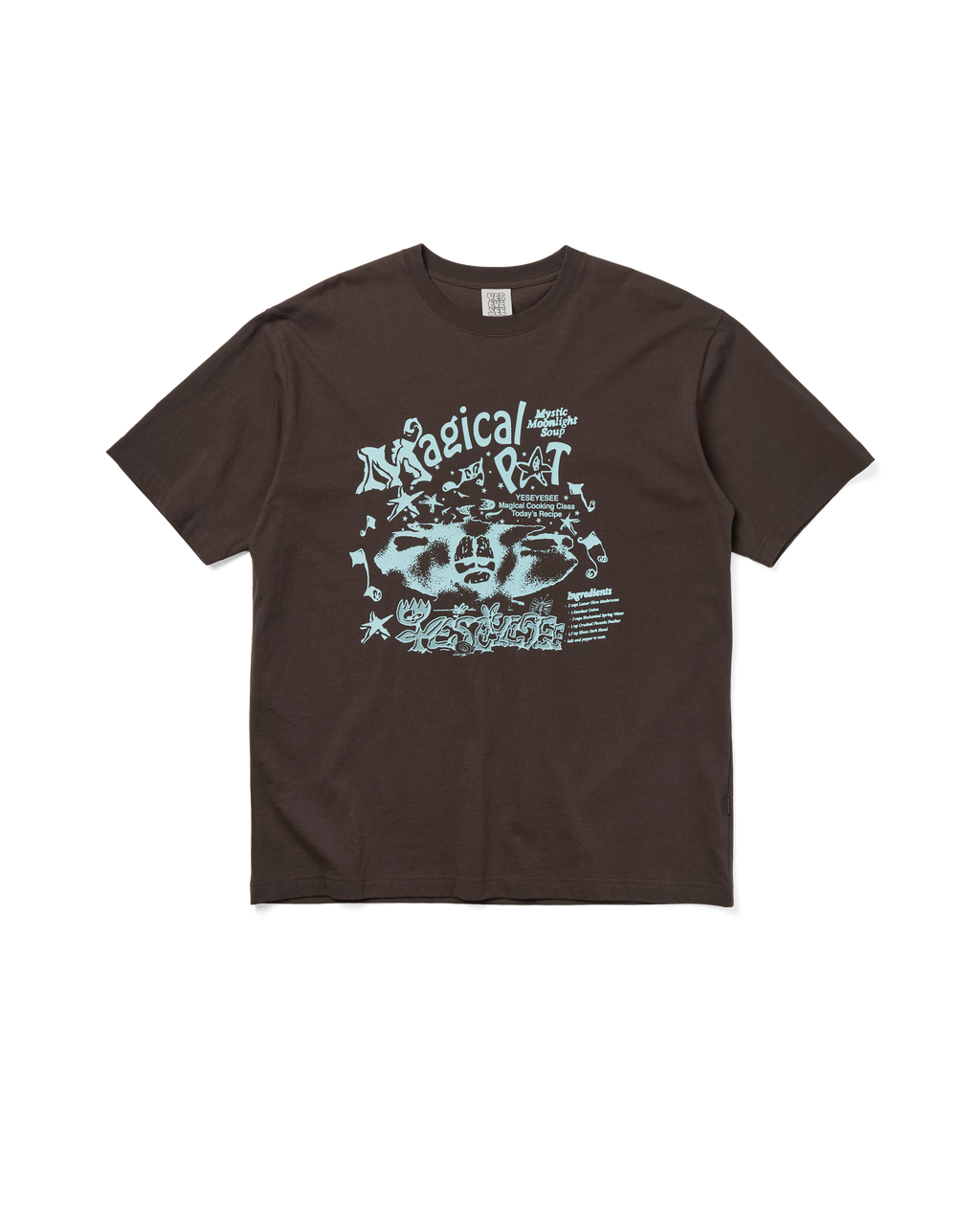 yeseyesee - Y.E.S Magical Tee (Dark Brown) product image 1 | TRAB K-Fashion Australia