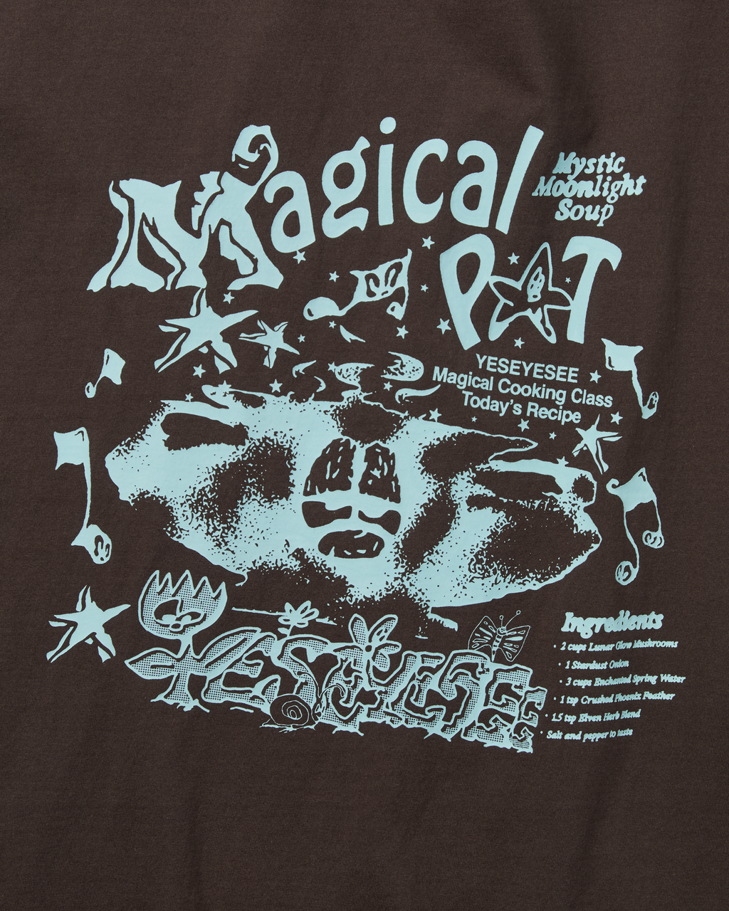 yeseyesee - Y.E.S Magical Tee (Dark Brown) product image 4 | TRAB K-Fashion Australia