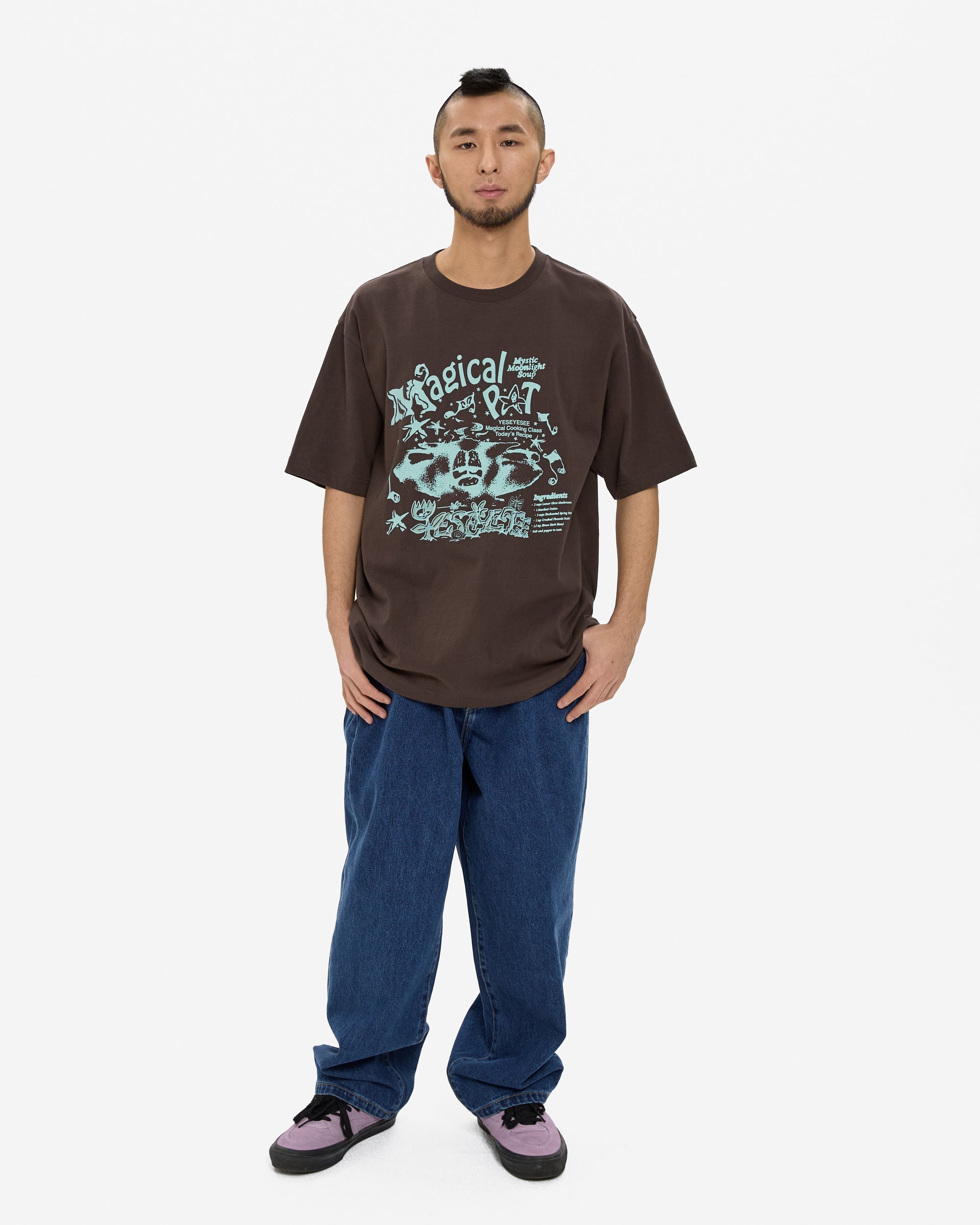 yeseyesee - Y.E.S Magical Tee (Dark Brown) product image 7 | TRAB K-Fashion Australia