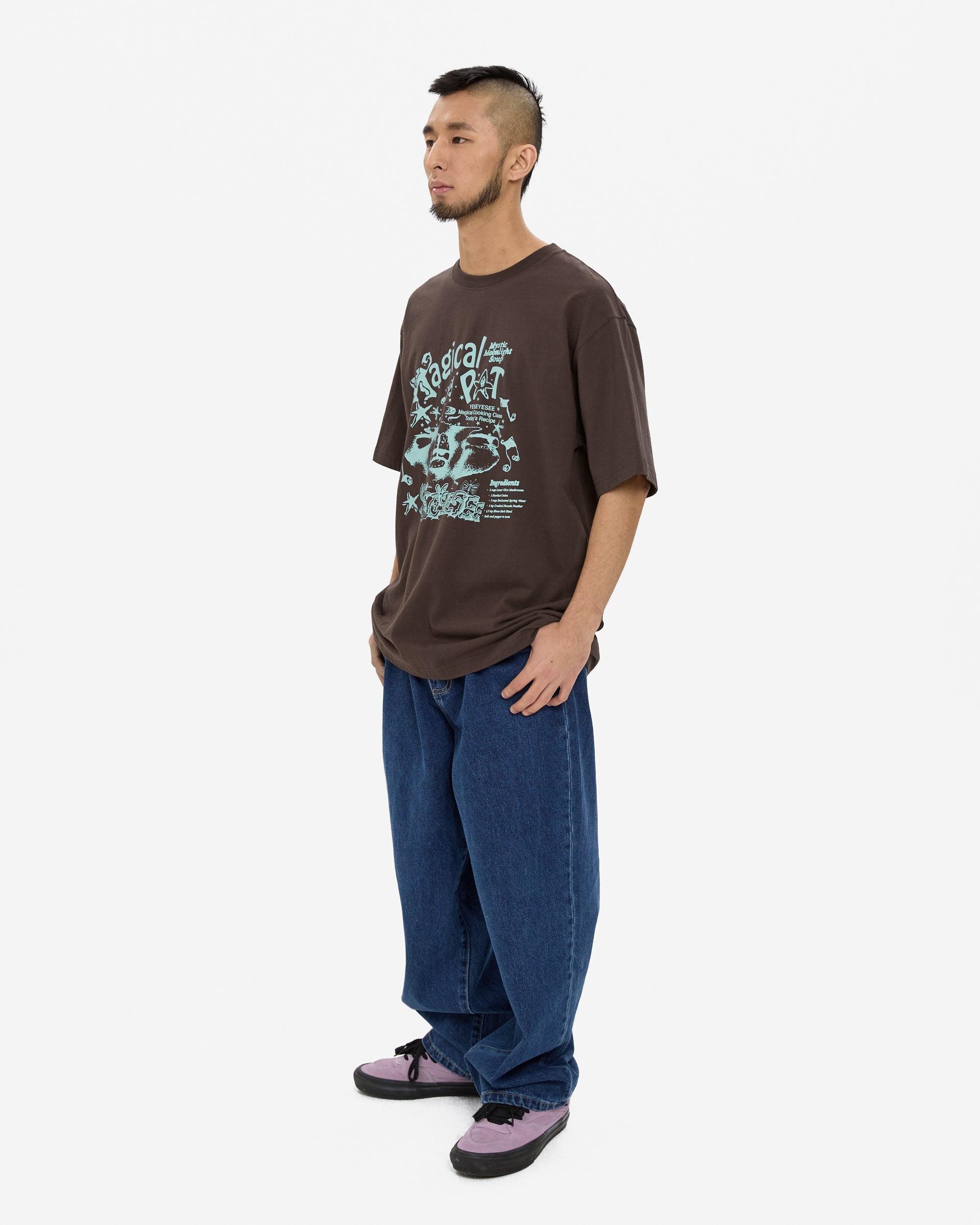 yeseyesee - Y.E.S Magical Tee (Dark Brown) product image 8 | TRAB K-Fashion Australia
