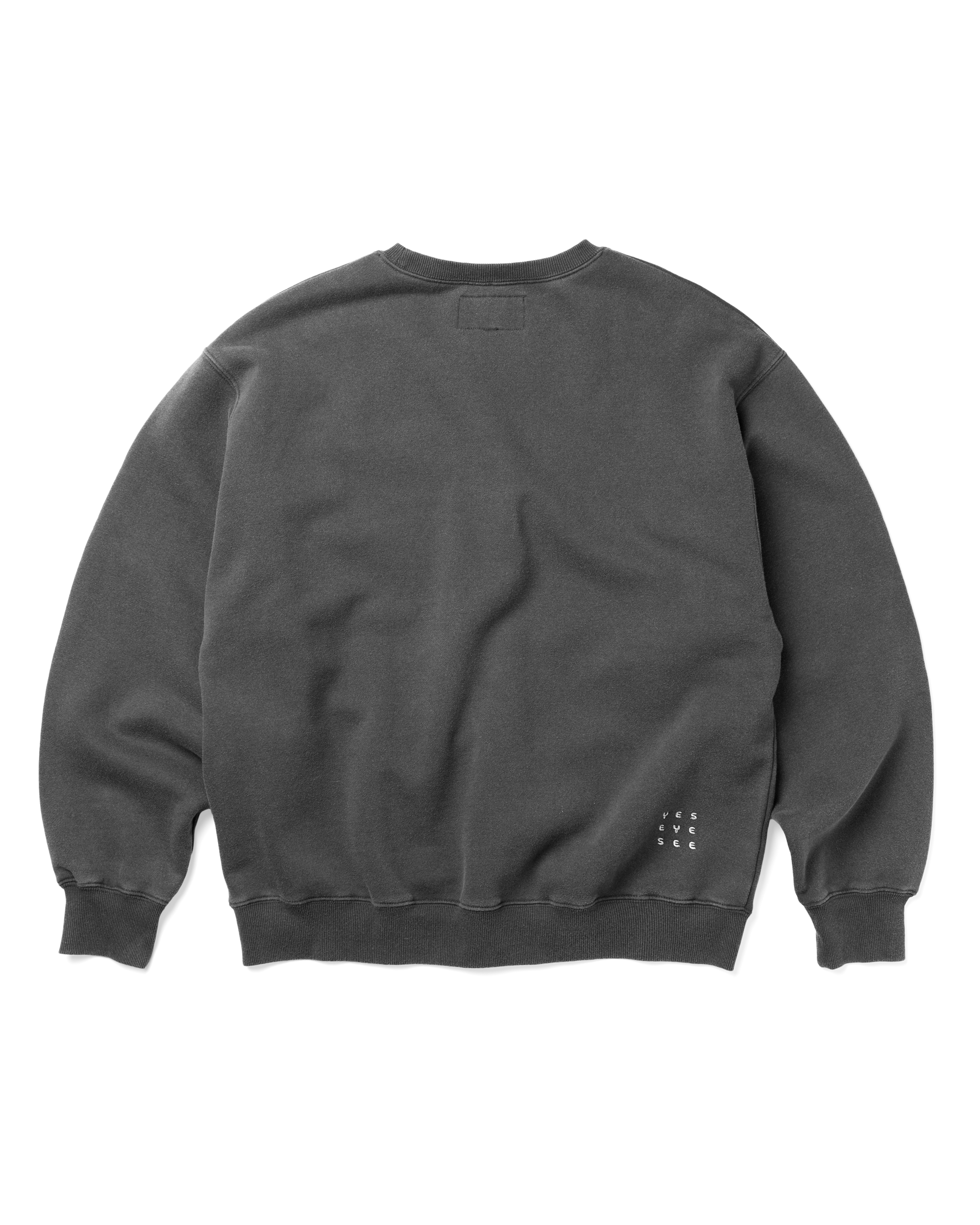 yeseyesee - Y.E.S Oval Logo Sweatshirt (Charcoal) product image 2 | TRAB K-Fashion Australia