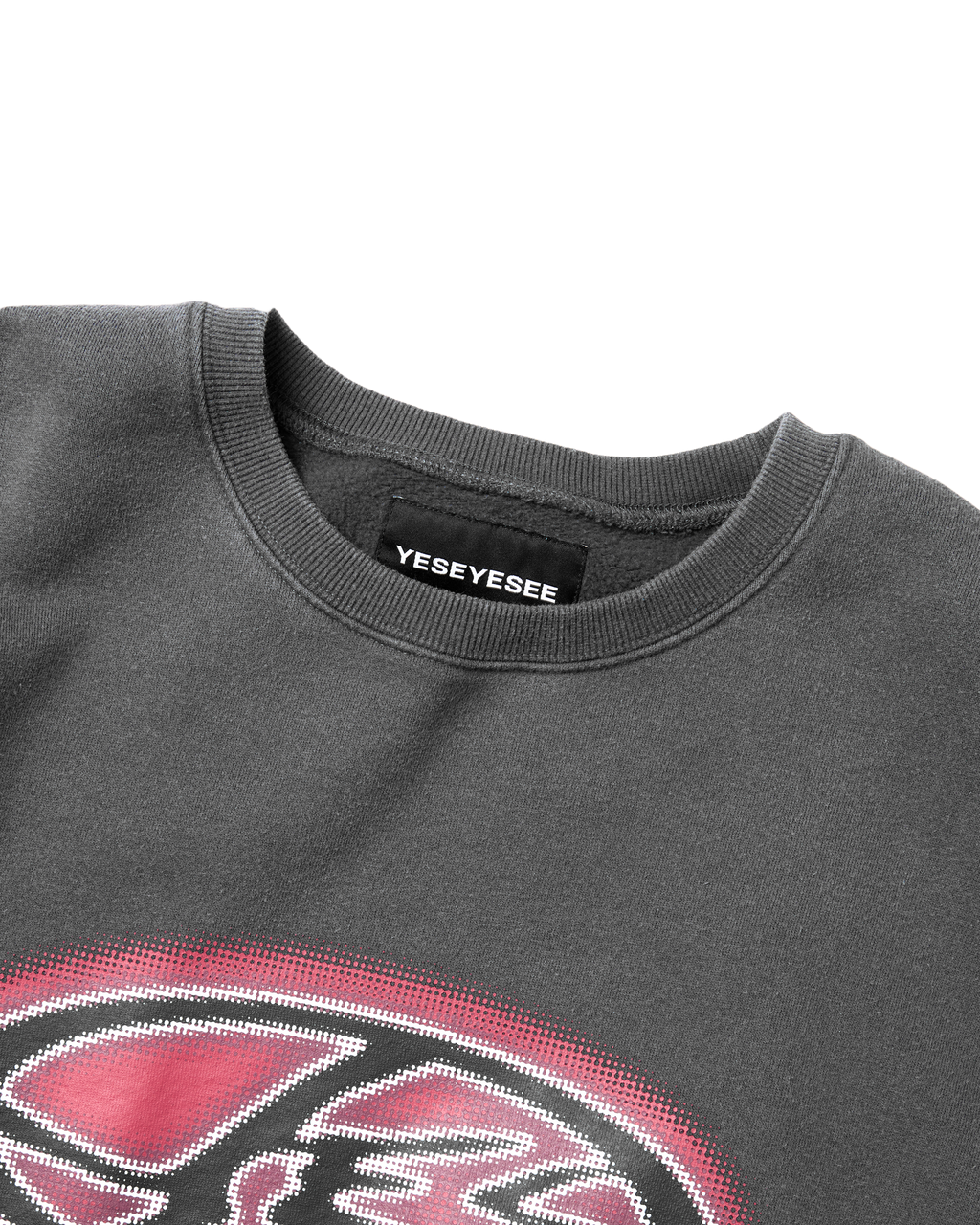 yeseyesee - Y.E.S Oval Logo Sweatshirt (Charcoal) product image 3 | TRAB K-Fashion Australia