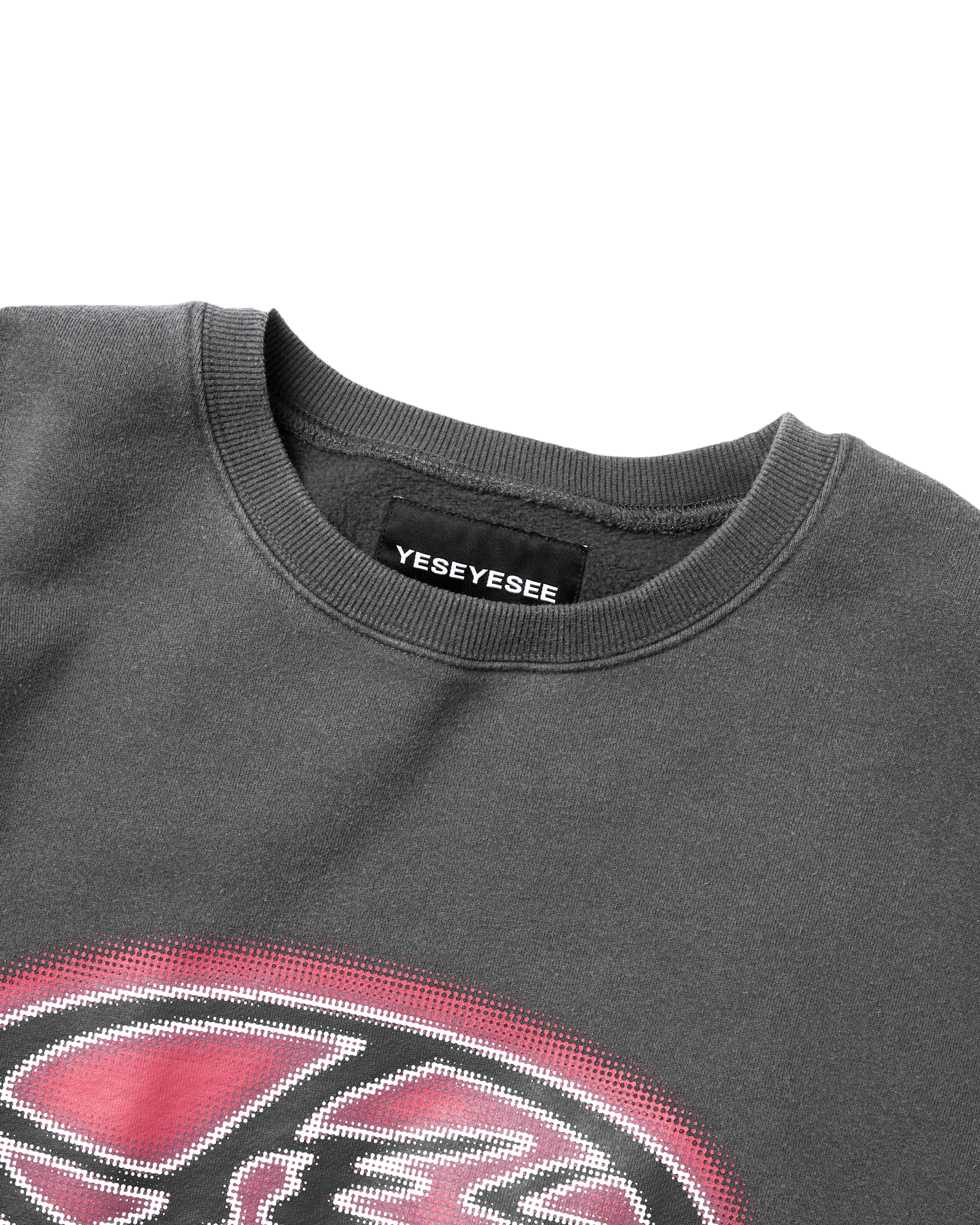 yeseyesee - Y.E.S Oval Logo Sweatshirt (Charcoal) product image 3 | TRAB K-Fashion Australia