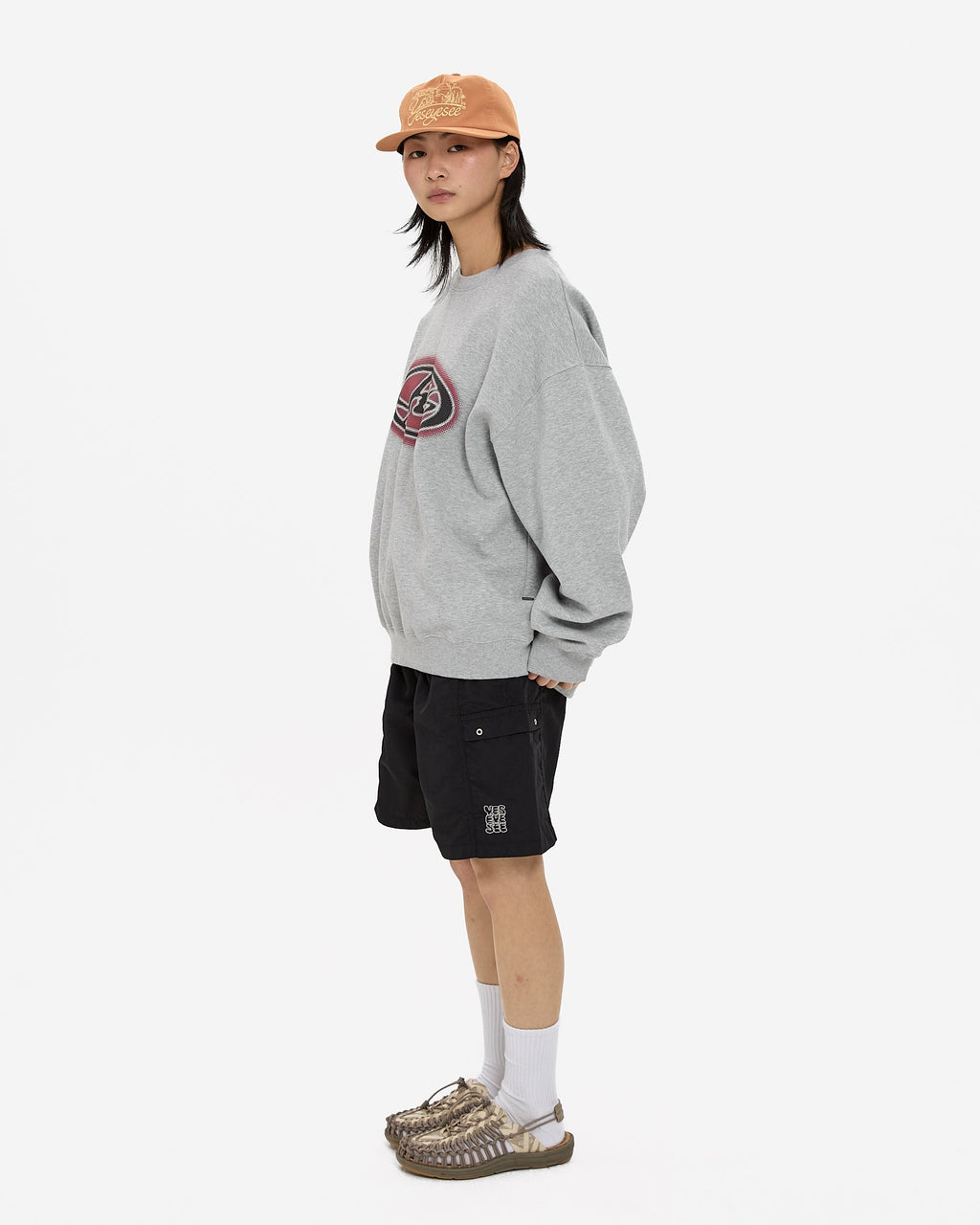 yeseyesee - Y.E.S Oval Logo Sweatshirt (Grey) product image 11 | TRAB K-Fashion Australia