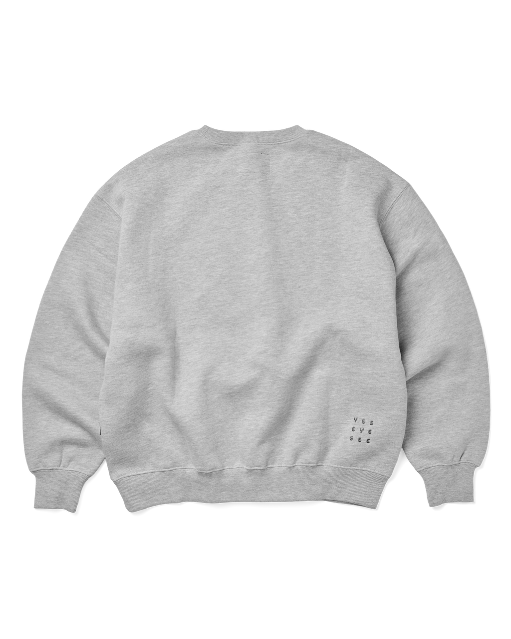 yeseyesee - Y.E.S Oval Logo Sweatshirt (Grey) product image 2 | TRAB K-Fashion Australia