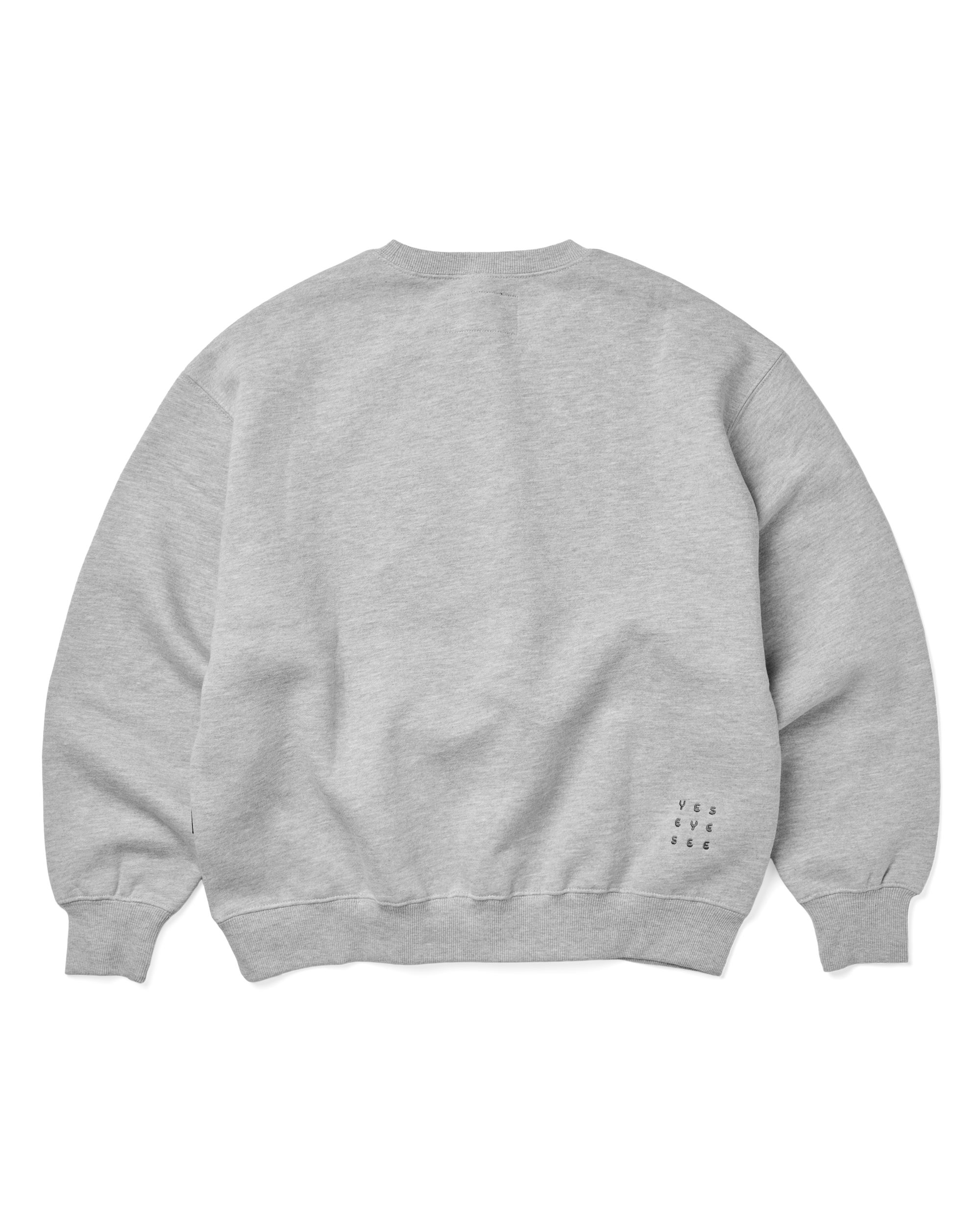 yeseyesee - Y.E.S Oval Logo Sweatshirt (Grey) product image 2 | TRAB K-Fashion Australia