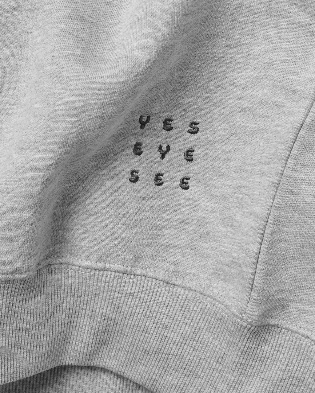 yeseyesee - Y.E.S Oval Logo Sweatshirt (Grey) product image 6 | TRAB K-Fashion Australia