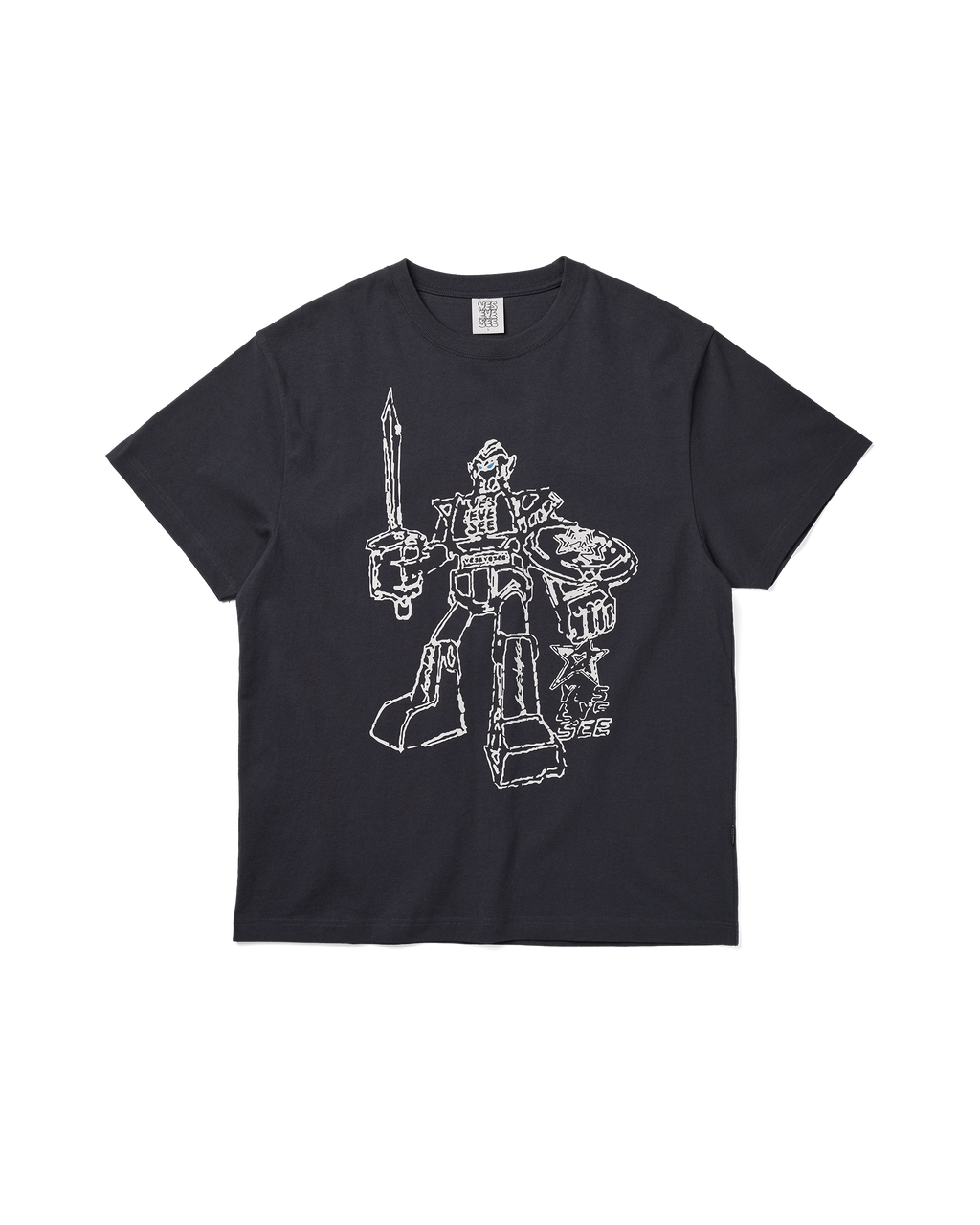 yeseyesee - Y.E.S Plamodel Tee (Charcoal) product image 1 | TRAB K-Fashion Australia