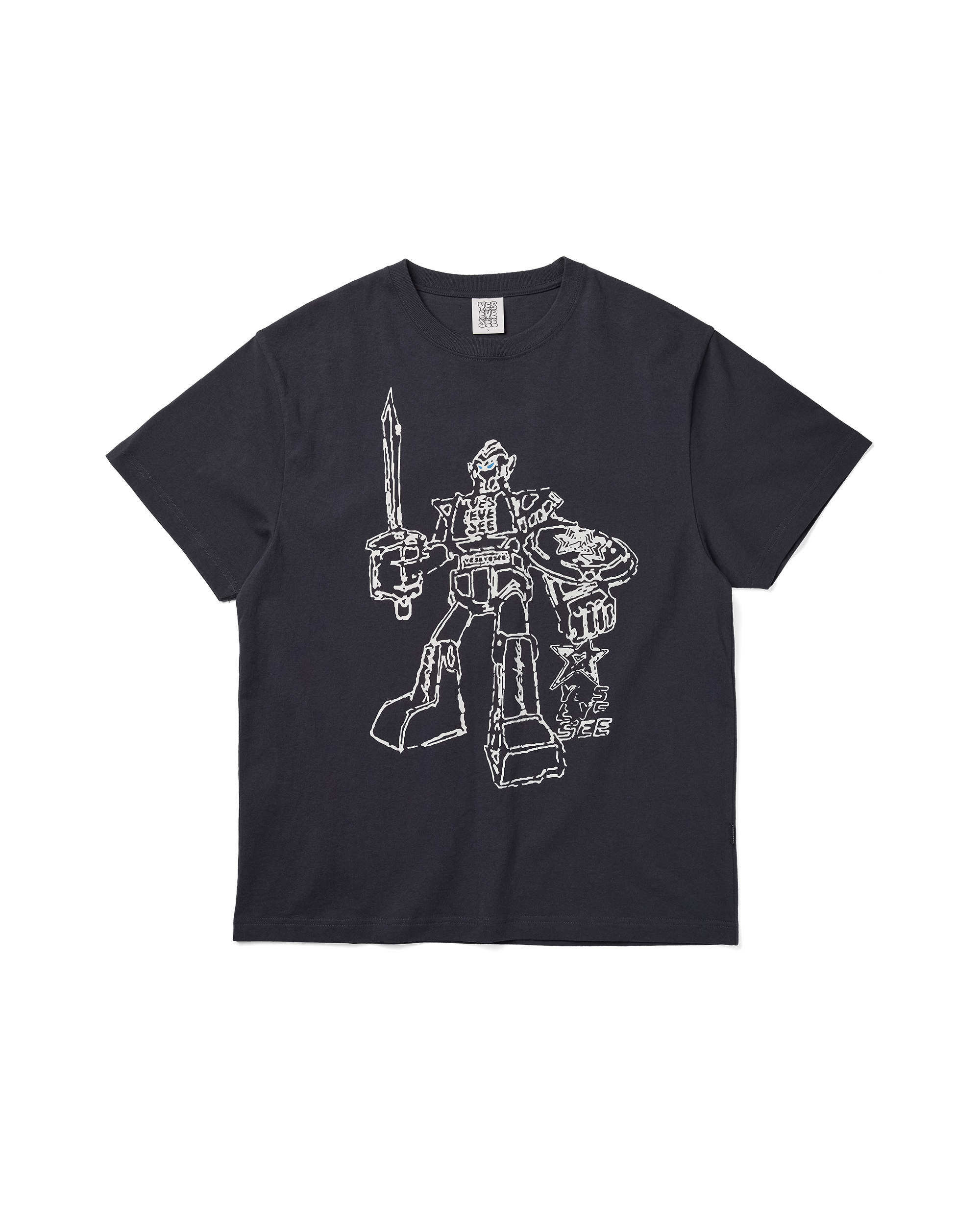 yeseyesee - Y.E.S Plamodel Tee (Charcoal) product image 1 | TRAB K-Fashion Australia