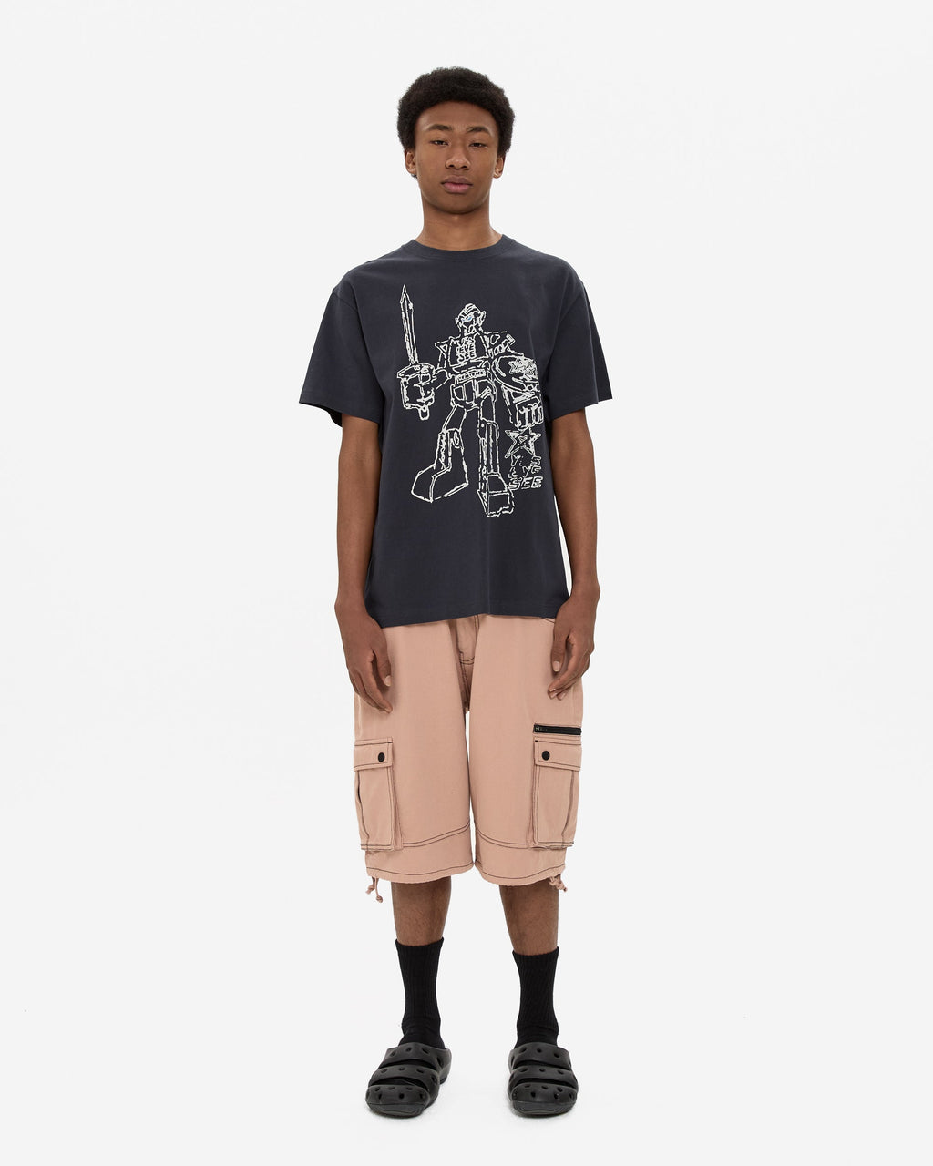 yeseyesee - Y.E.S Plamodel Tee (Charcoal) product image 6 | TRAB K-Fashion Australia