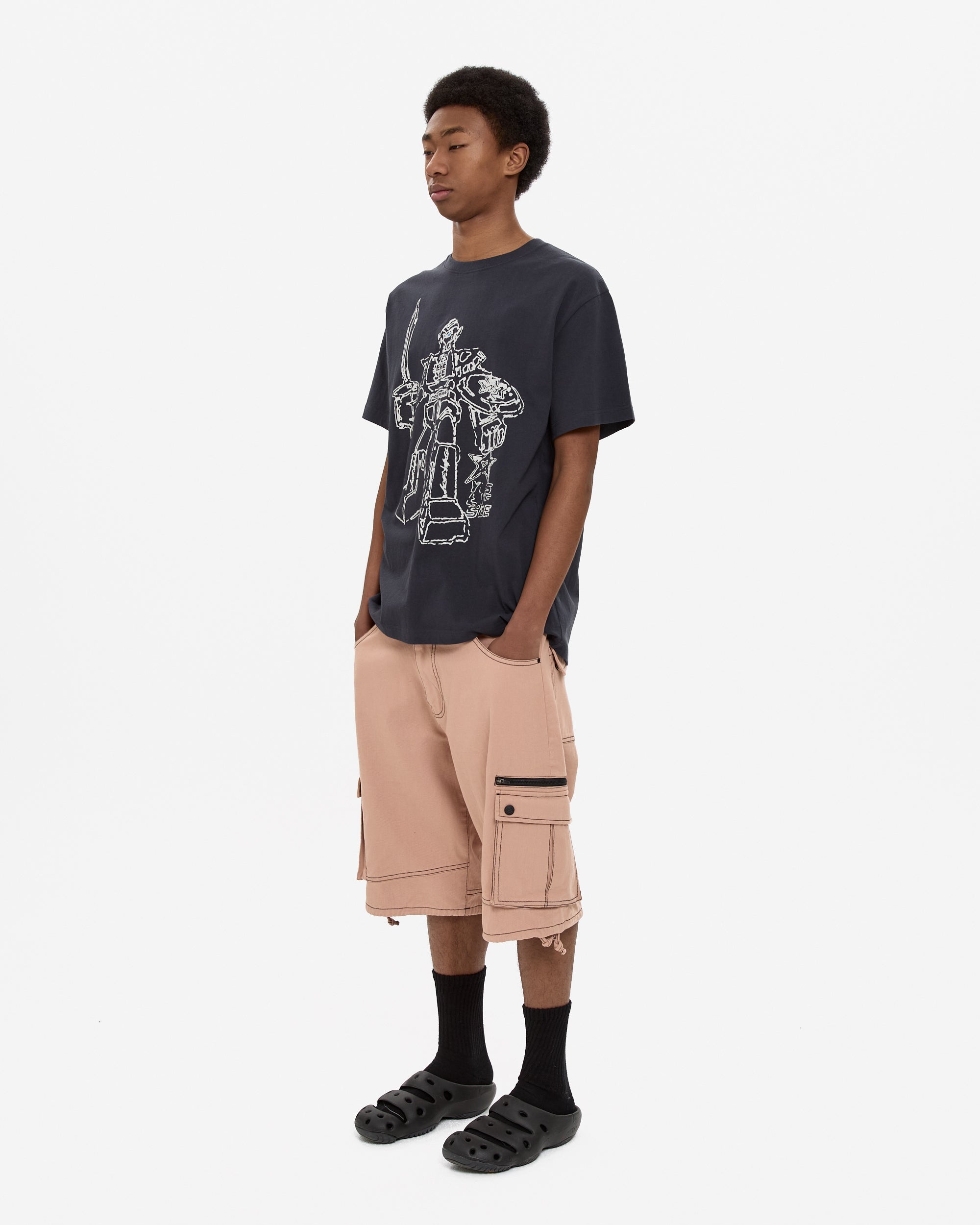 yeseyesee - Y.E.S Plamodel Tee (Charcoal) product image 7 | TRAB K-Fashion Australia