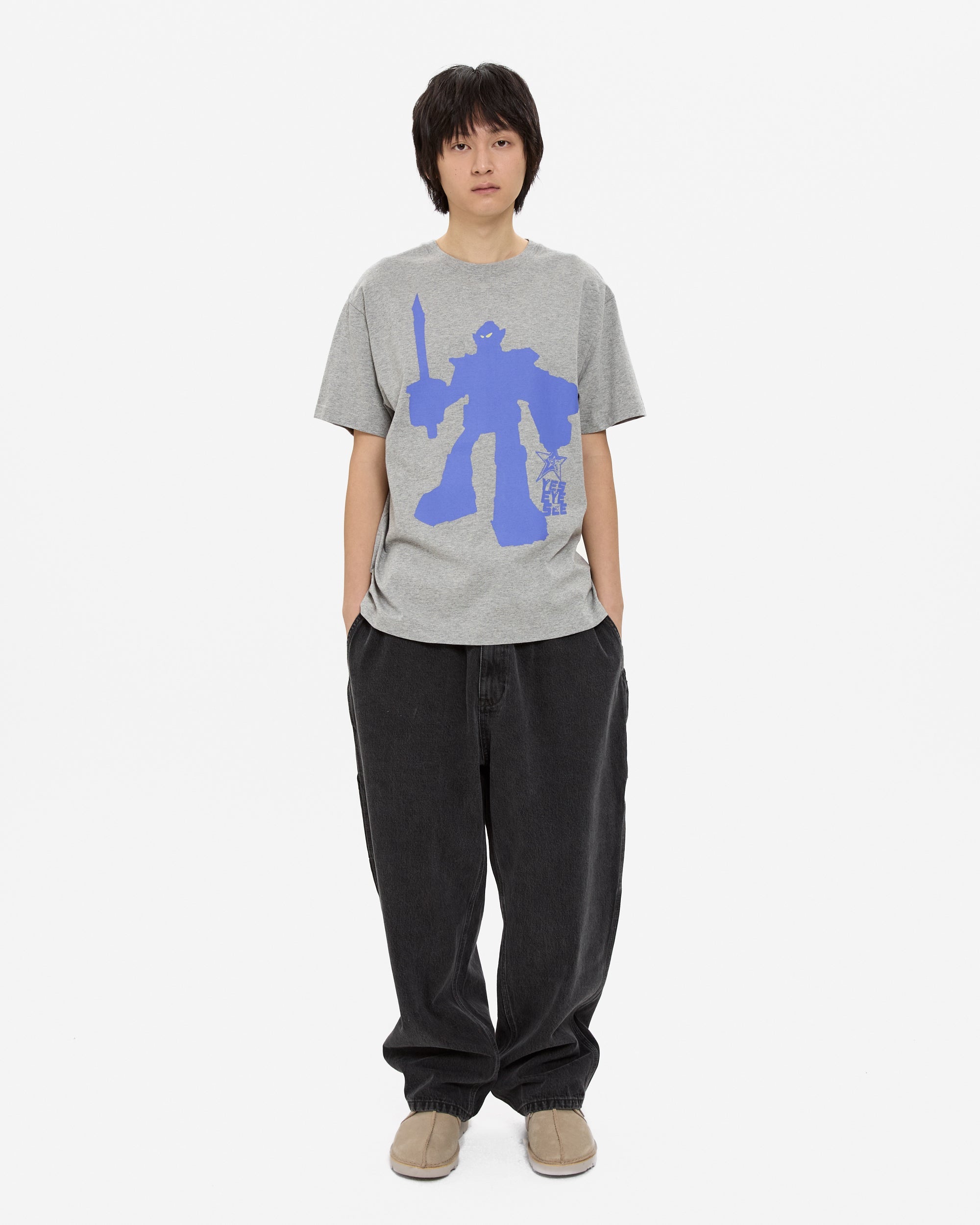 yeseyesee - Y.E.S Plamodel Tee (Grey) product image 6 | TRAB K-Fashion Australia