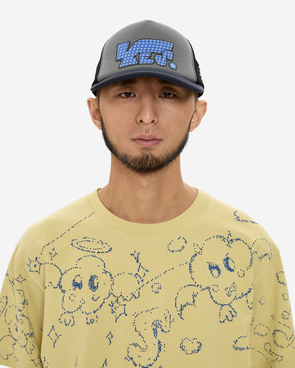 yeseyesee - Y.E.S Pop Mesh Cap (Black) product image 6 | TRAB K-Fashion Australia