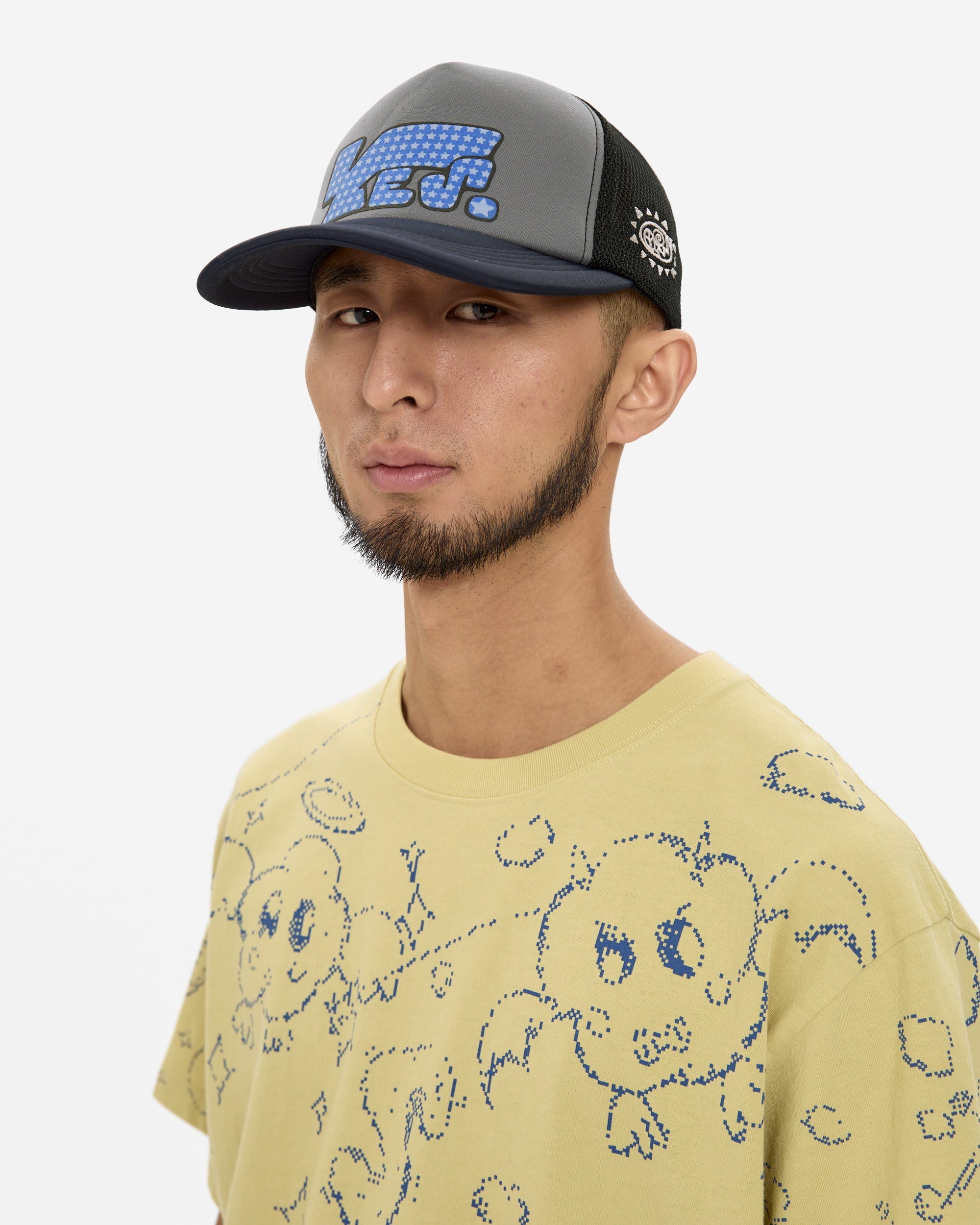yeseyesee - Y.E.S Pop Mesh Cap (Black) product image 7 | TRAB K-Fashion Australia