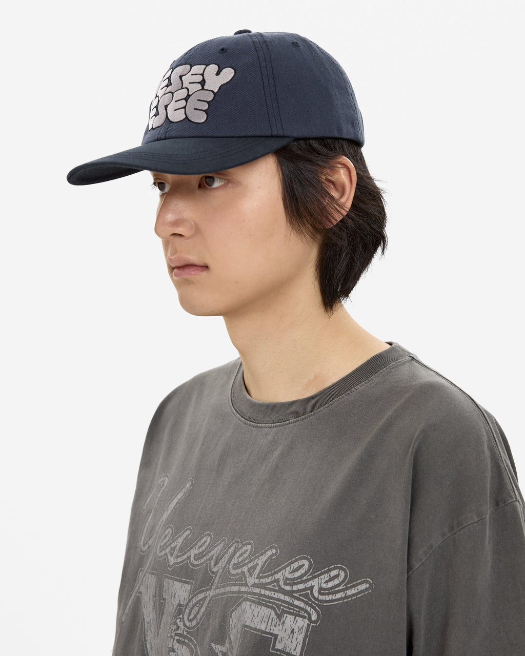 yeseyesee - Y.E.S Pop Cap (Navy) product image 7 | TRAB K-Fashion Australia