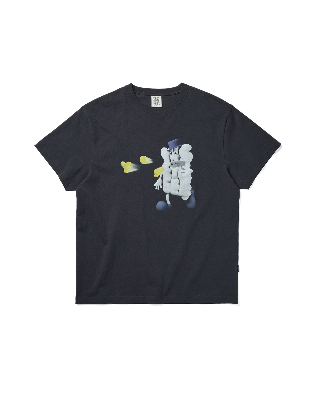 yeseyesee - Y.E.S Shooting Tee (Charcoal) product image 1 | TRAB K-Fashion Australia