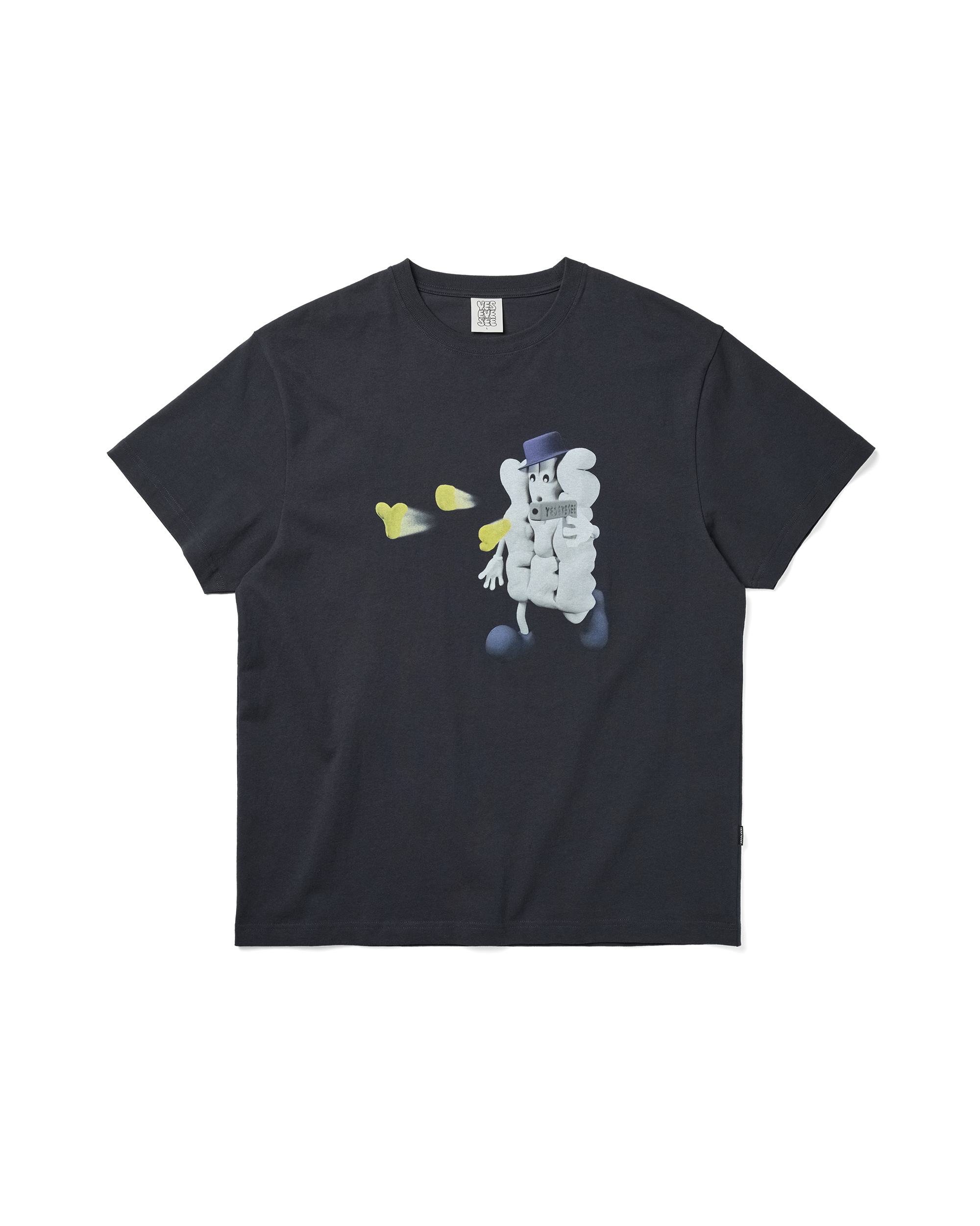 yeseyesee - Y.E.S Shooting Tee (Charcoal) product image 1 | TRAB K-Fashion Australia