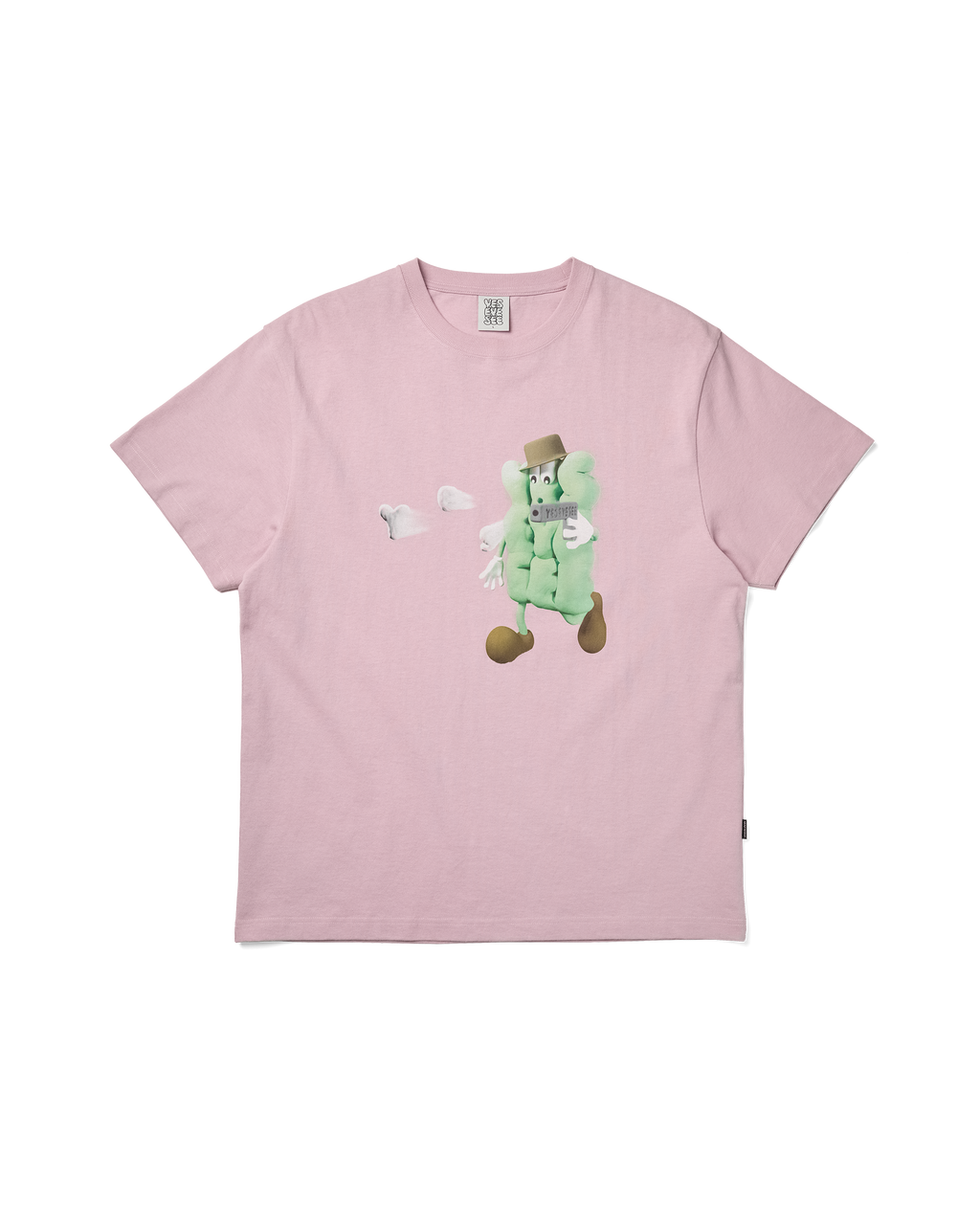 yeseyesee - Y.E.S Shooting Tee (Light Pink) product image 1 | TRAB K-Fashion Australia