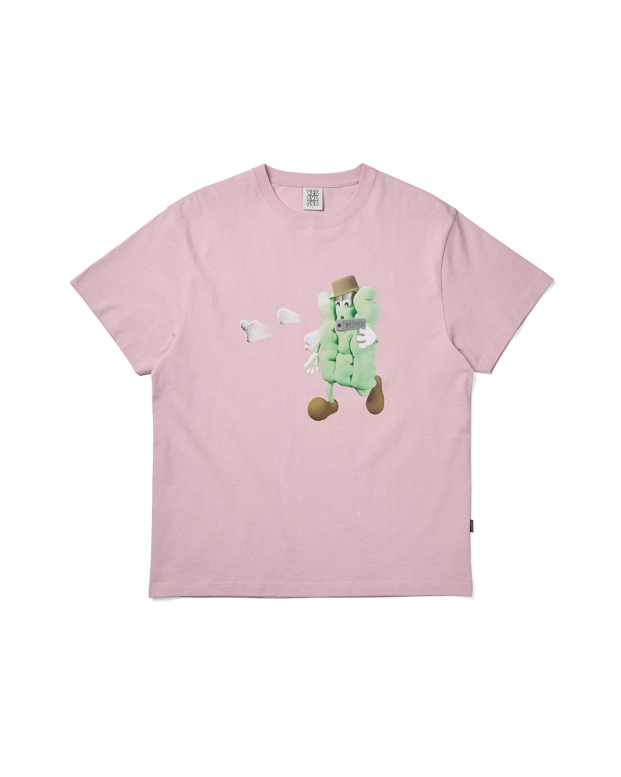yeseyesee - Y.E.S Shooting Tee (Light Pink) product image 1 | TRAB K-Fashion Australia