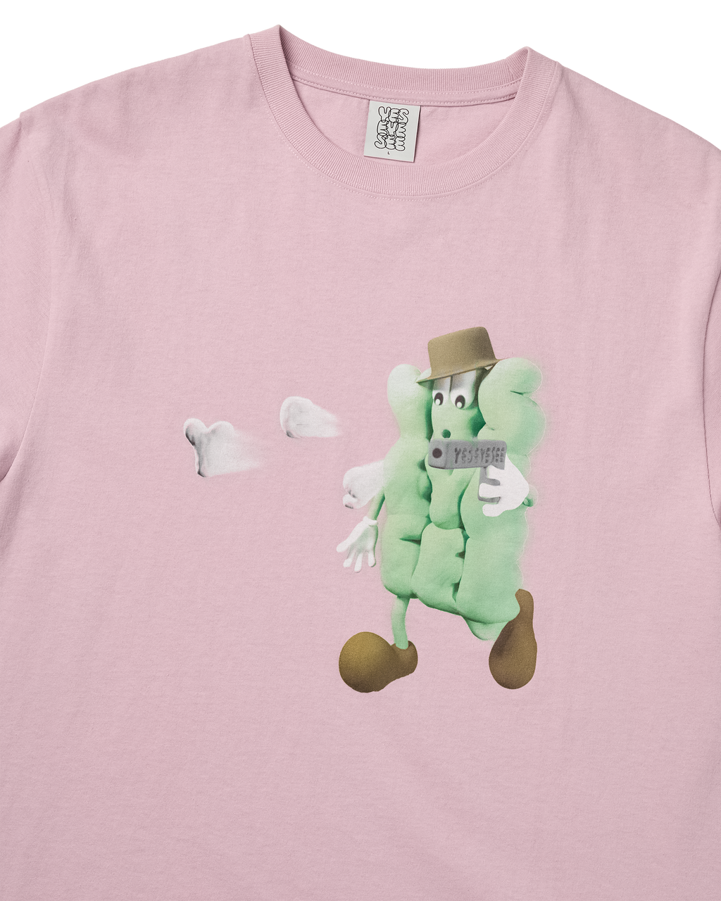 yeseyesee - Y.E.S Shooting Tee (Light Pink) product image 3 | TRAB K-Fashion Australia