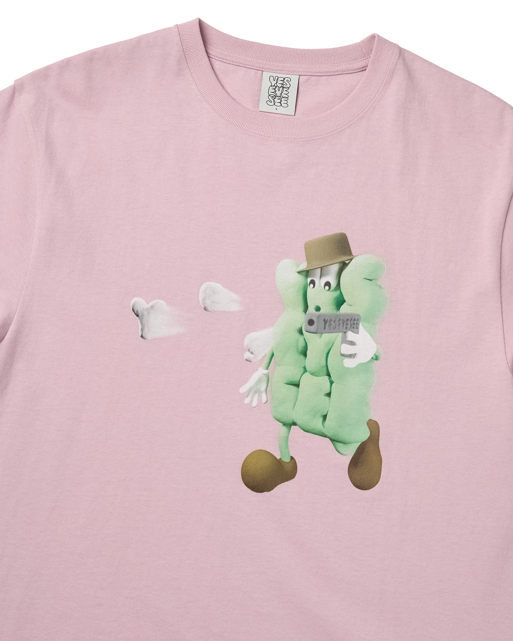 yeseyesee - Y.E.S Shooting Tee (Light Pink) product image 3 | TRAB K-Fashion Australia