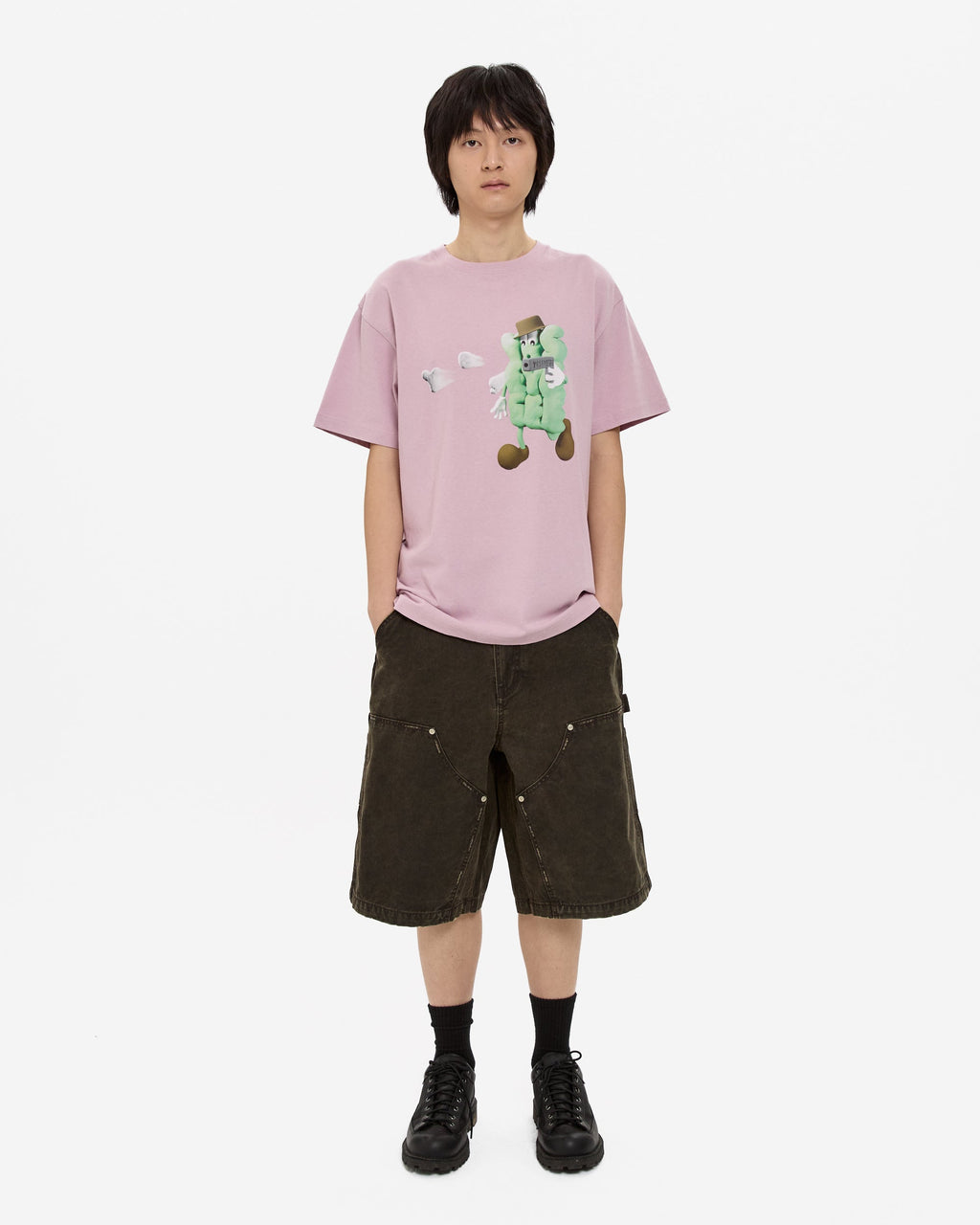 yeseyesee - Y.E.S Shooting Tee (Light Pink) product image 6 | TRAB K-Fashion Australia