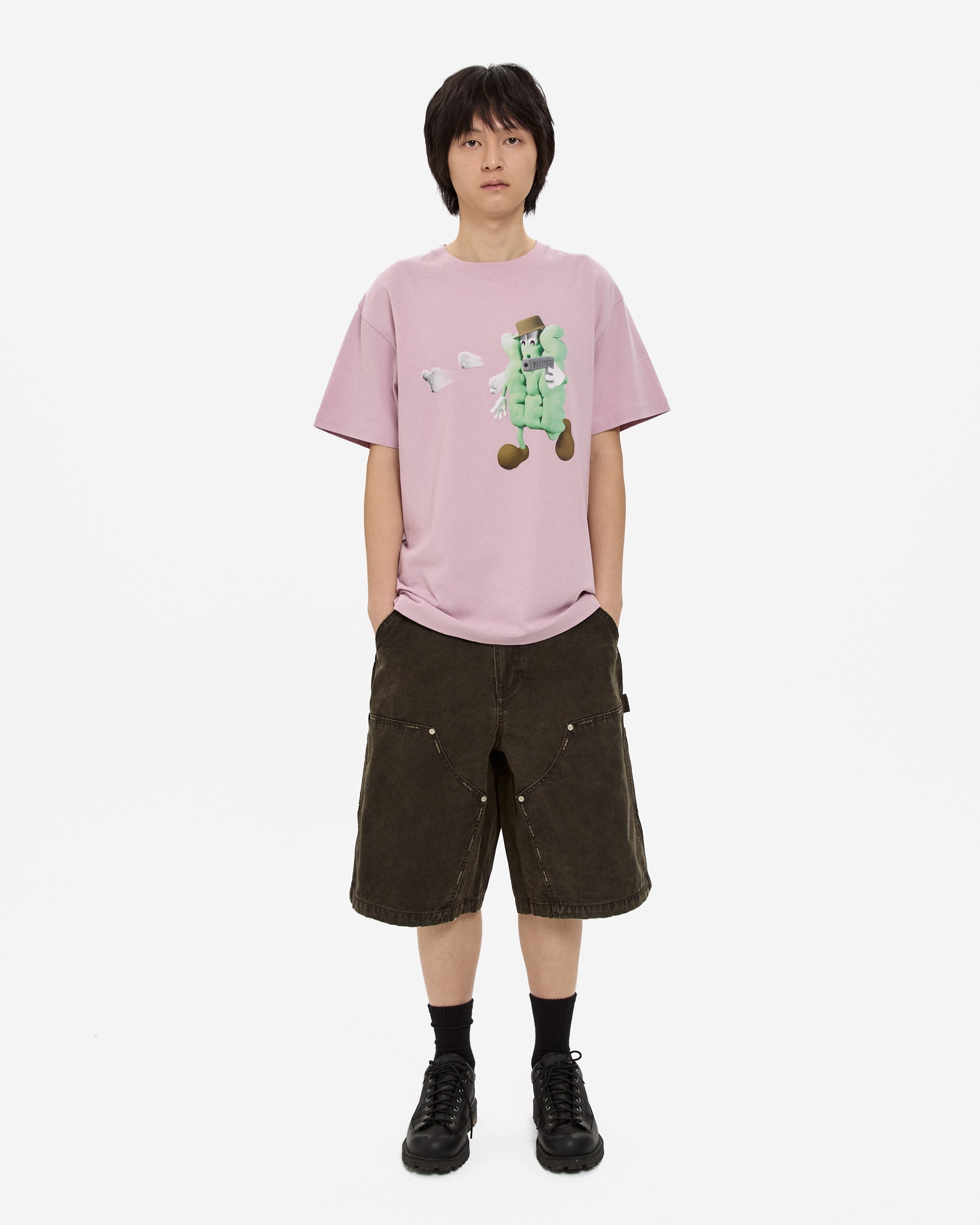 yeseyesee - Y.E.S Shooting Tee (Light Pink) product image 6 | TRAB K-Fashion Australia